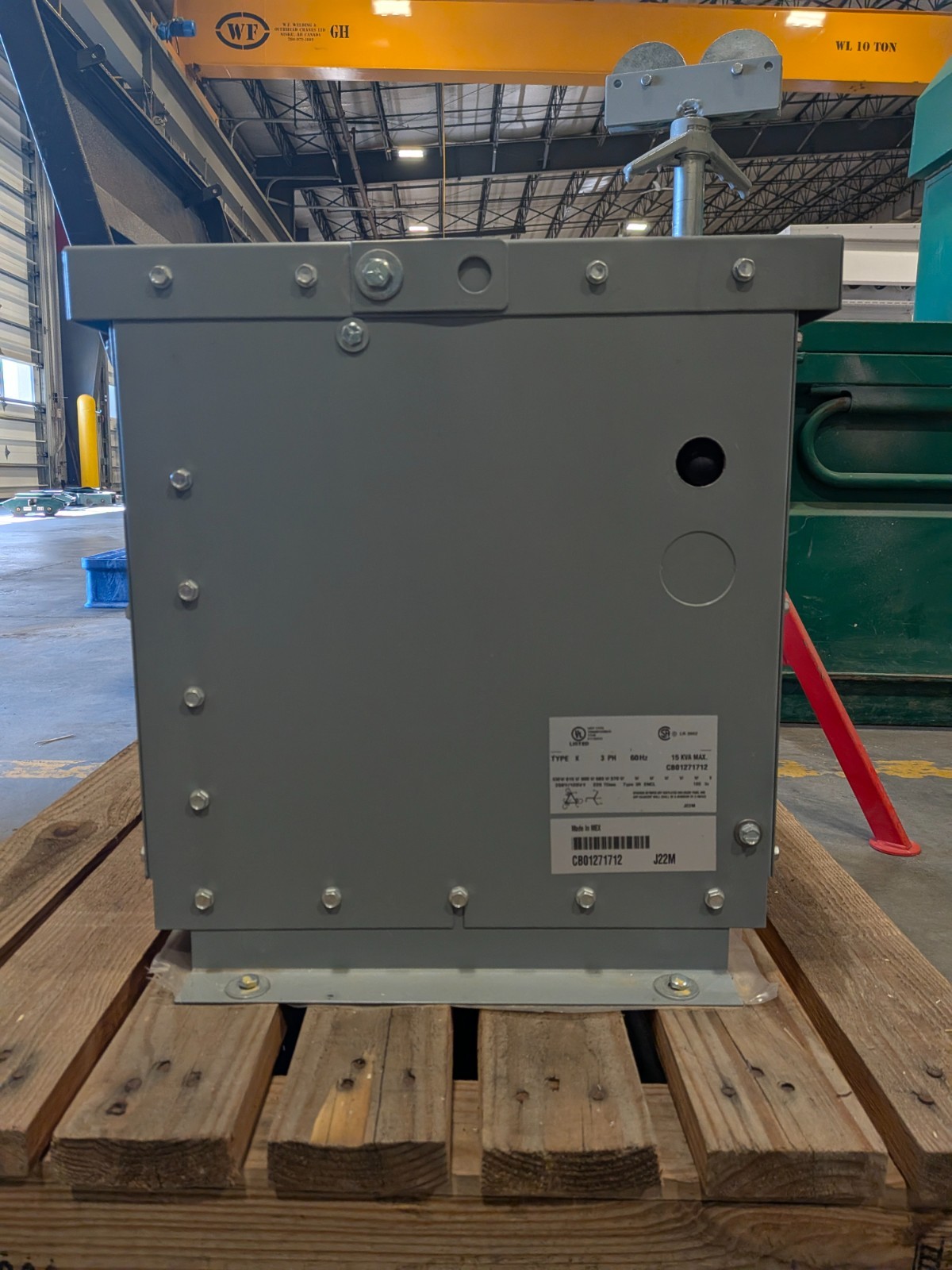 15kVA 600D 208Y/120V 60Hz 3-Phase Aluminum Wound HPS Distribution Transformer