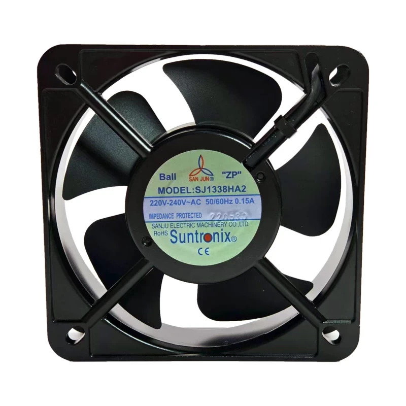 1PCS SANJU SJ1338HA2 AC220–240V 13538 2-wire cooling fan 13.5cm