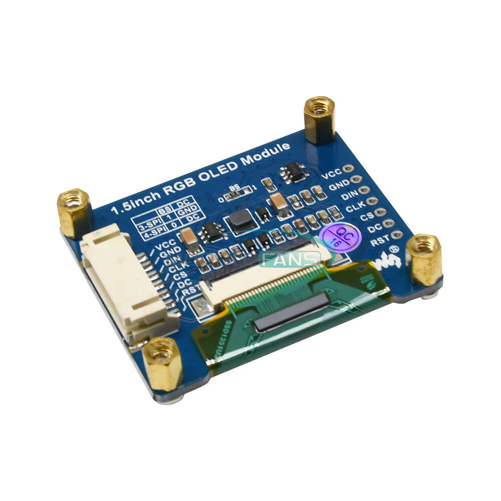 OLED 1.5″ Inch RGB Display 128×128 Expansion Module SSD1351 SPI for Raspberry Pi