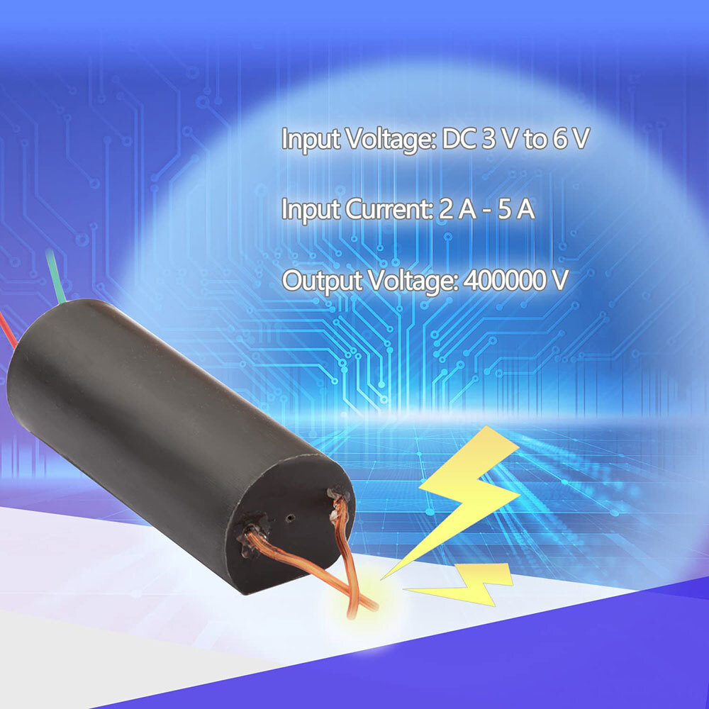 2Pcs DC 3v-6v to 400kV 400000V Boost Step-up Power Module High-voltage Generator