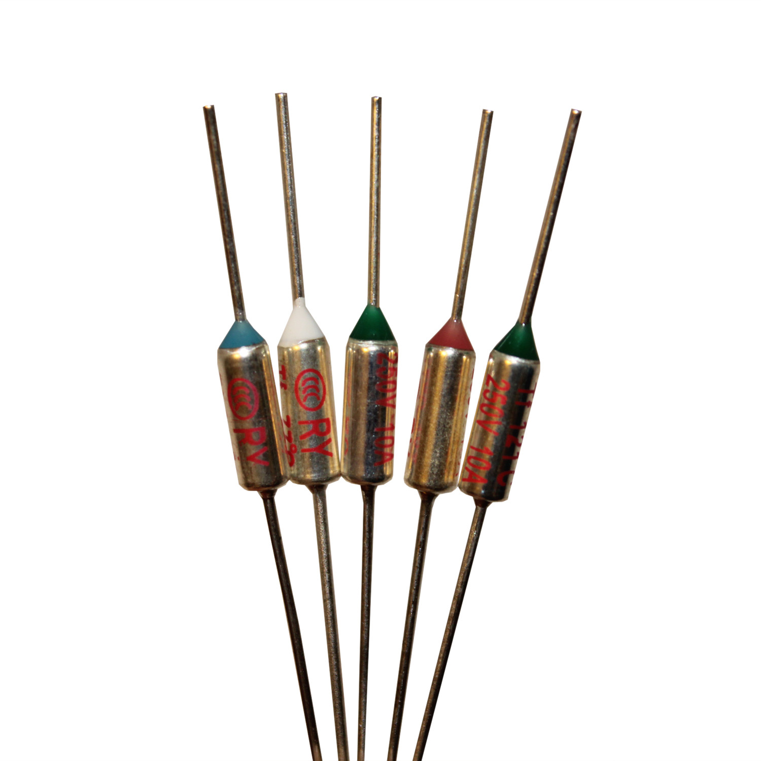 5 PCS RY TF Cutoffs Thermal Fuse 133°C 133 Degree 10A AC 250V