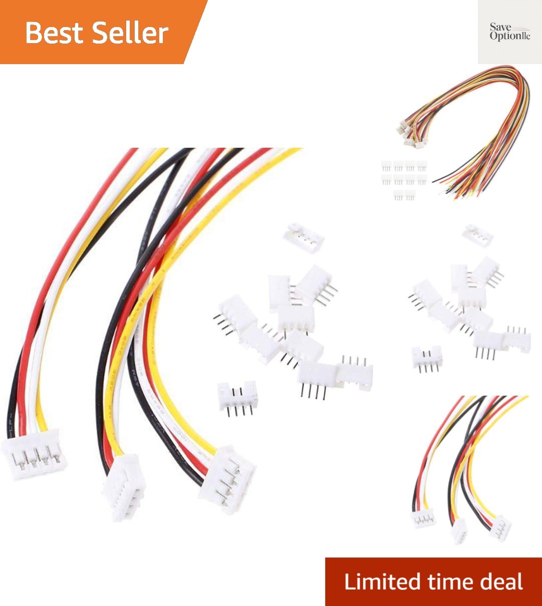 20 Sets Jst 2.0 Ph 4 Pin Connector Plug, Include 10 Sets Mini 4 Pin Jst Ph2.0…
