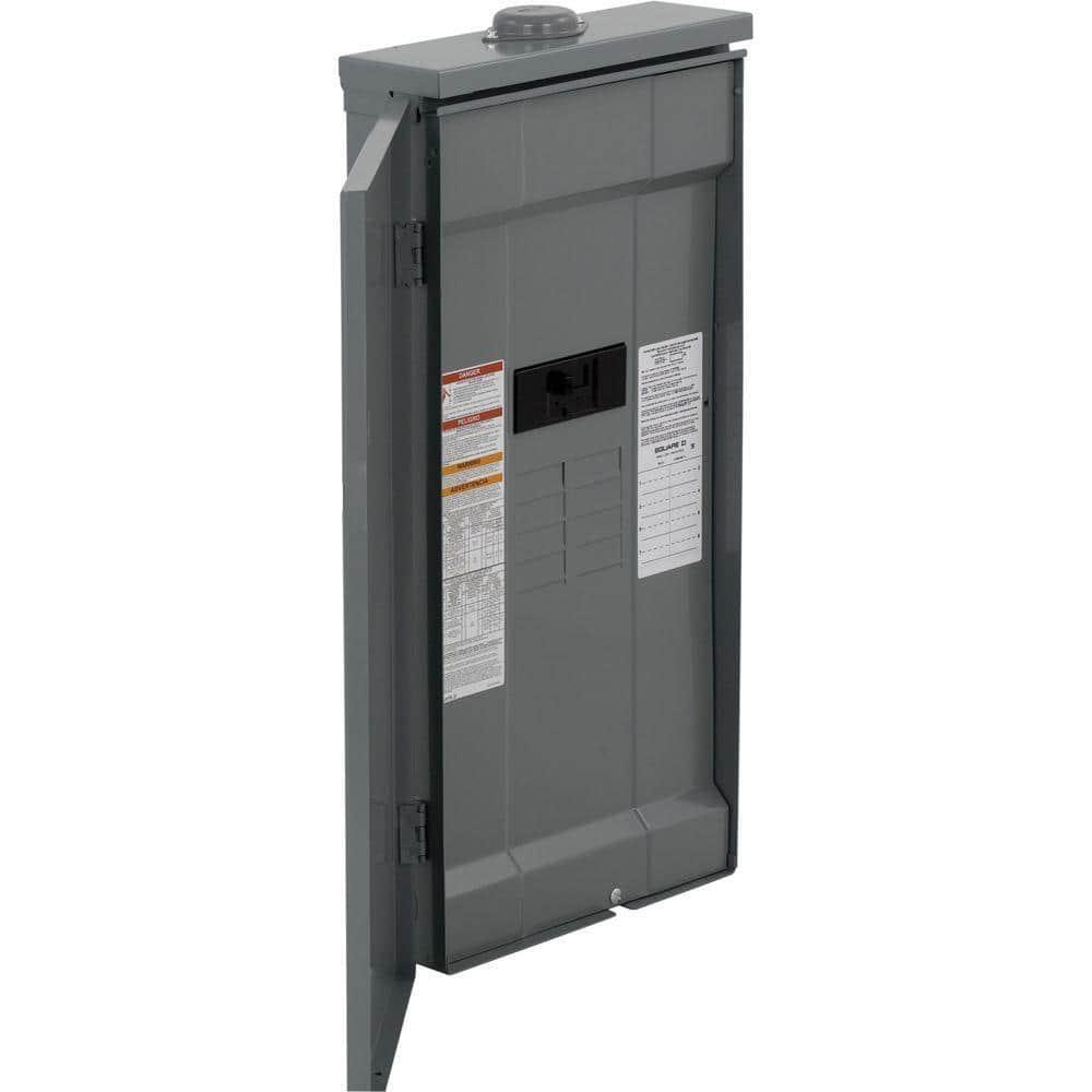 Main Breaker Load Center 200 Amp 8-Space Outdoor Feed-Thru Lug Rainproof Cover