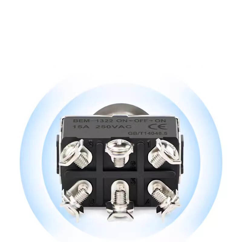 15A 250V Toggle Flick Switch ON-OFF-ON Car Dash Light Metal SPST 2 3 4 6 Pin