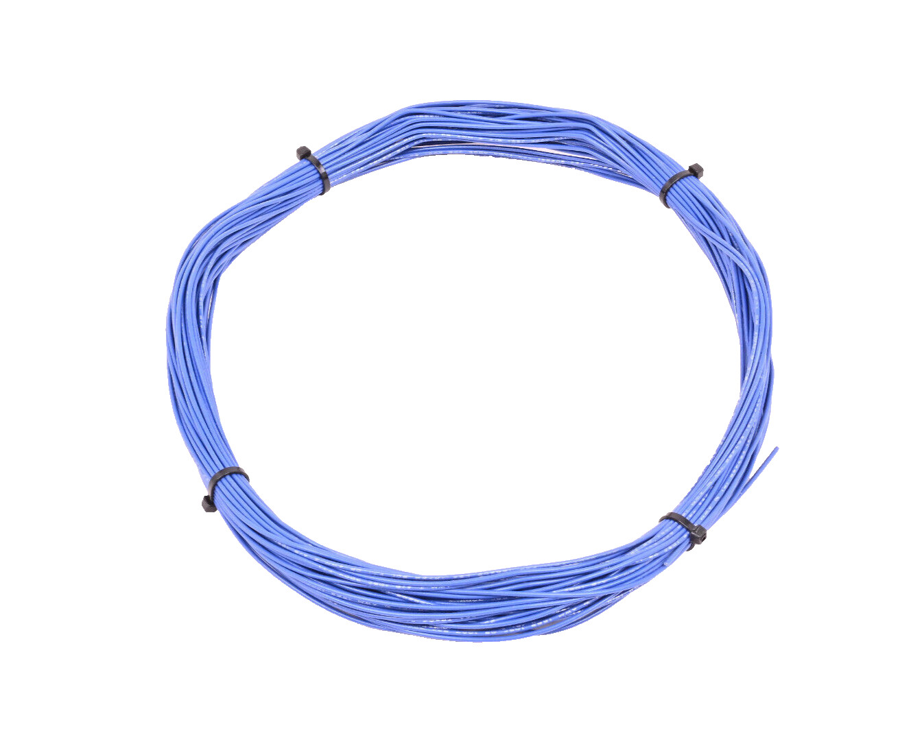100ft 22AWG Blue Hookup Wire – Stranded – PVC – Tin Coated Copper – 300V