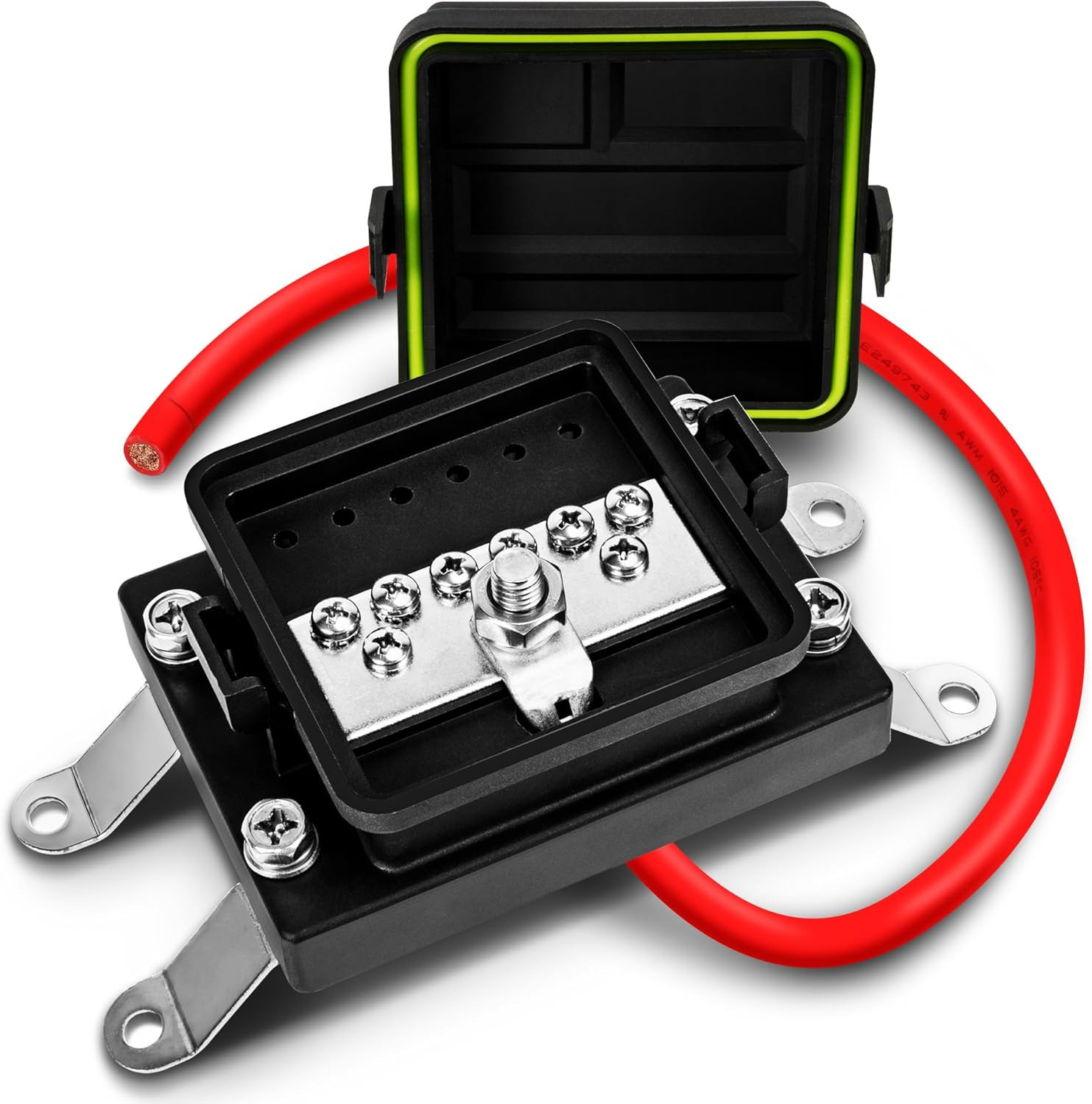 True Mods Waterproof Ground Power Distribution Terminal Block Battery Bus Bar [M