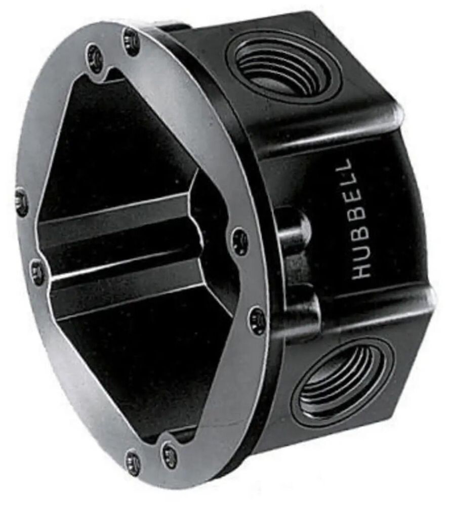Hubbell HBL6081, 3-7/8″ x 4-1/8″ x 1-7/8″, Junction Box with Knockout, 1pc