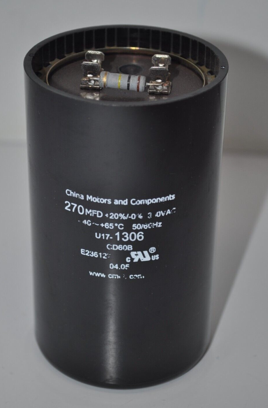 China Motors & Components U17-1306 – 270 MFD 330 VAC 50/60HZ Motor Run Capacitor