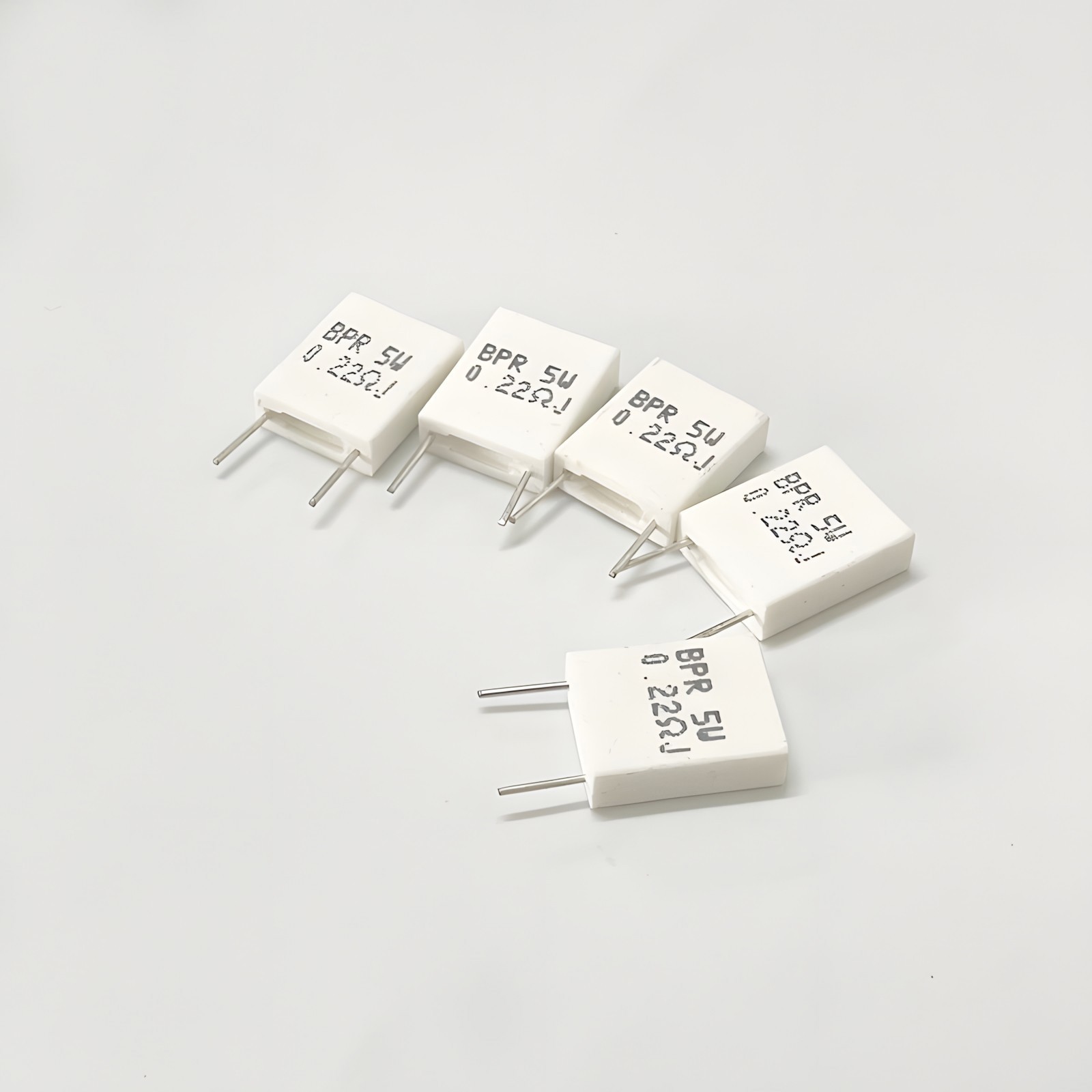 5Watt Non-Inductive Cement Resistor ±5% Values of 0.005~100Ohm Ceramic Resistor