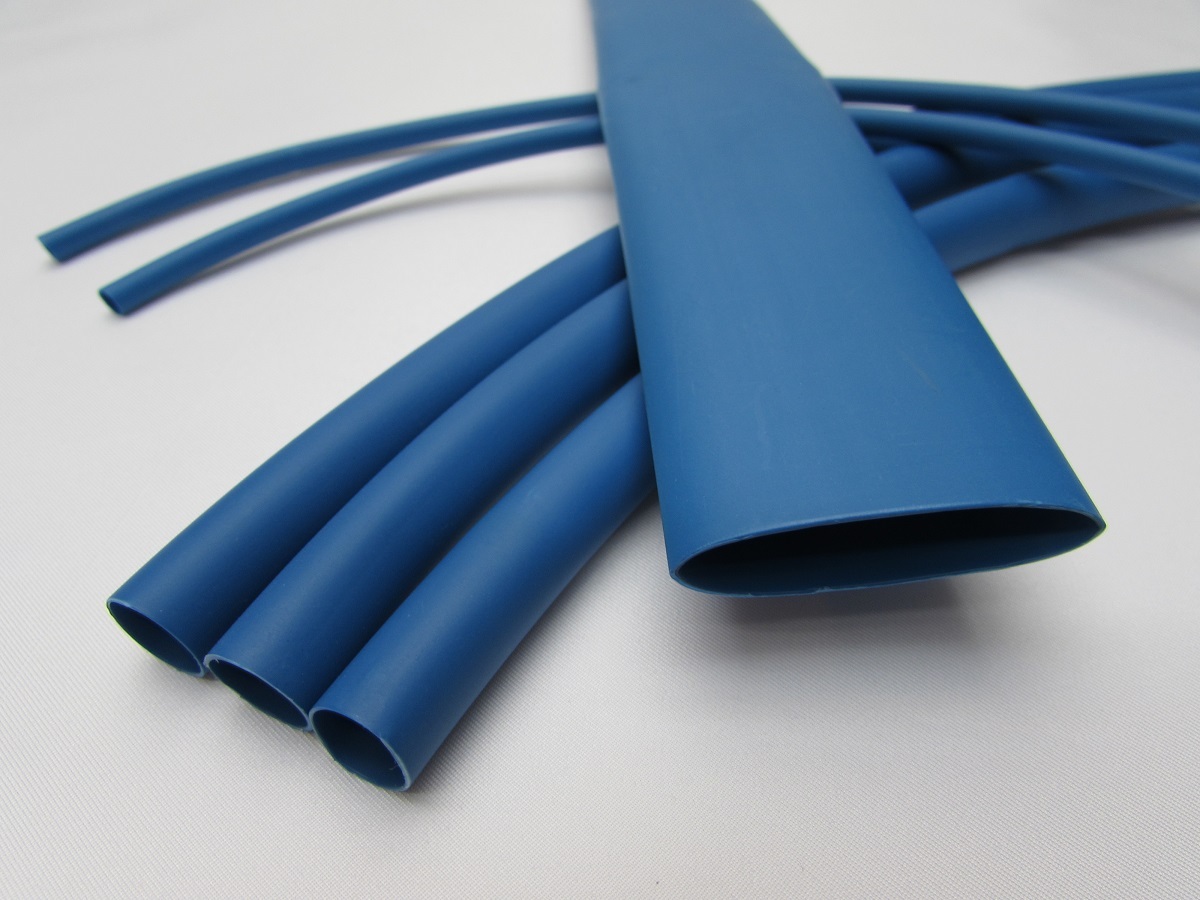 (1 FOOT) 3/8″ Blue Heat Shrink Tube 3:1 Dual Wall Adhesive Glue Marine/to 0.375″