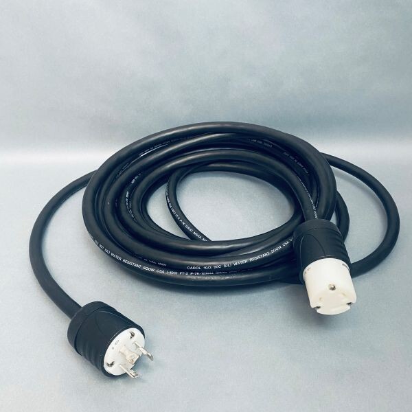 NEMA L630P to L630C Twist Locking Cable Extension 30 Feet 30 A 250 V