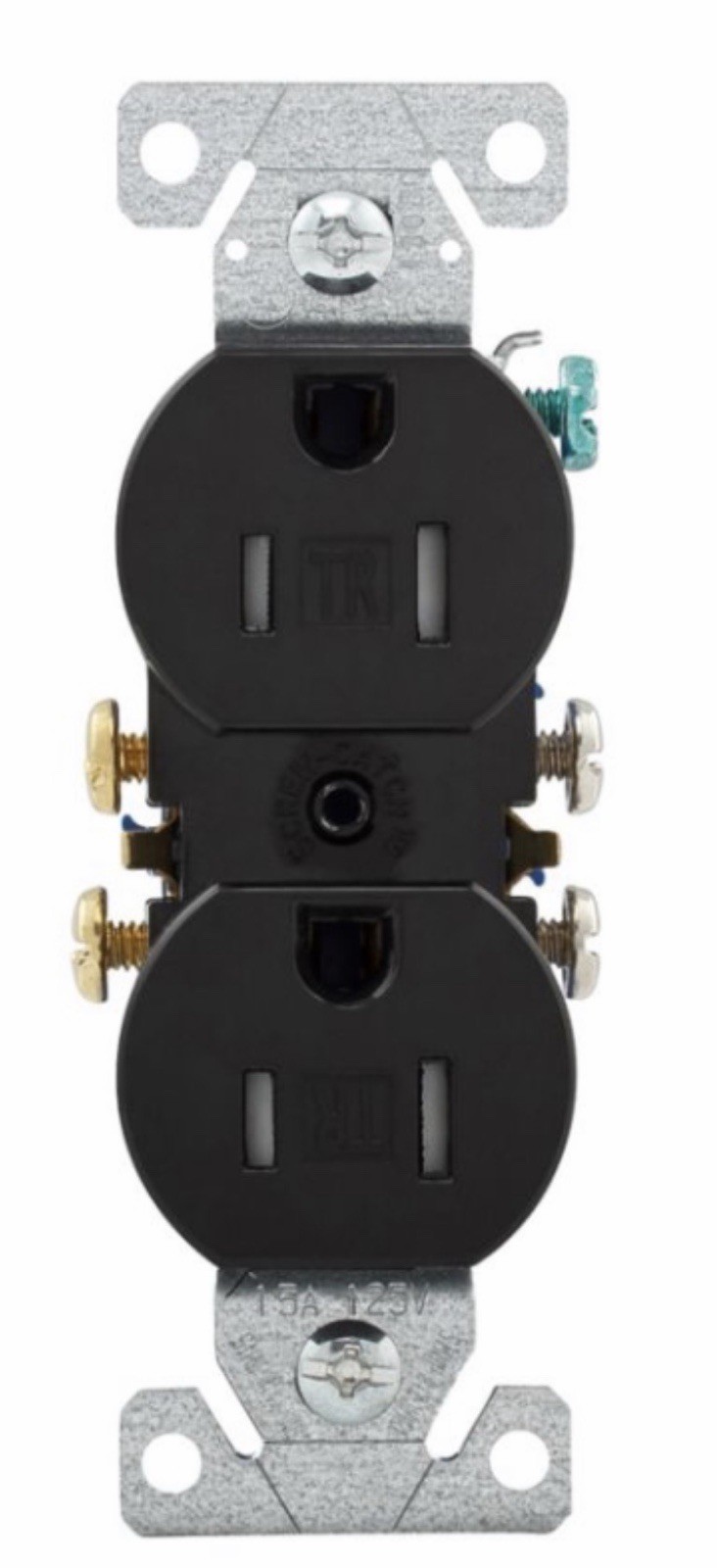 Eaton TR270BK Black Standard Duplex Receptacles 15A-125V QTY 100