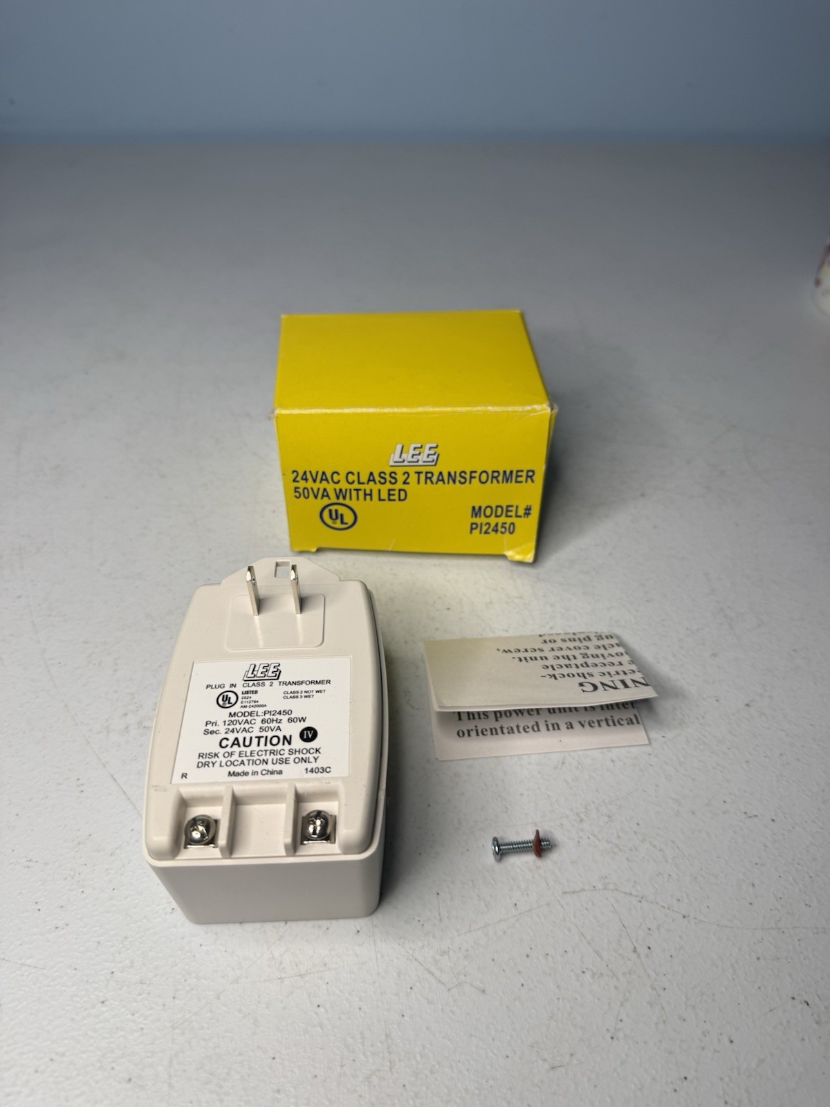 Lee 24VAC Class2 Transformer PI2450