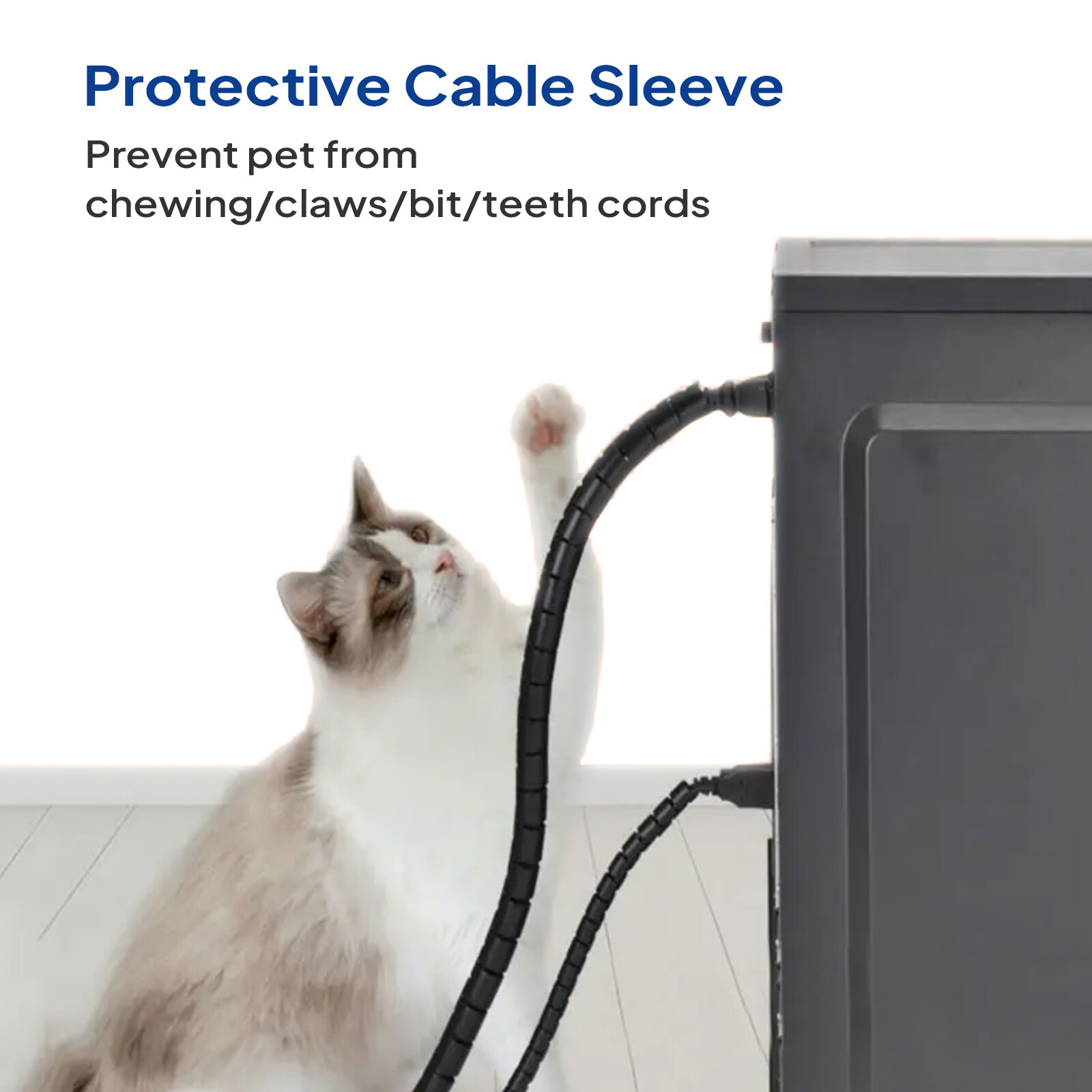 Wire Loom for High-Temperature Automotive Harness Wrap Cable Management 10/30ft