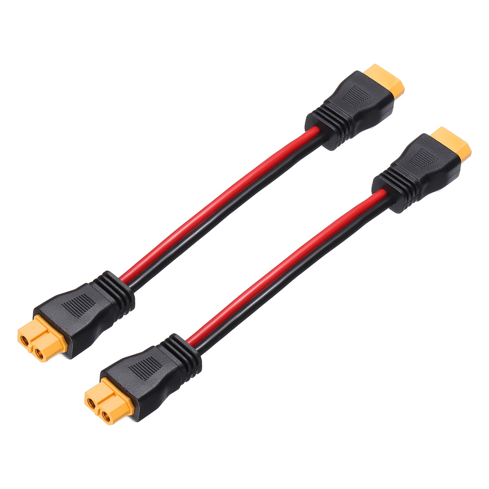 2Pcs 300VDC 12AWG 0.5FT XT60 Male to Female Connector Cable for RC Battery