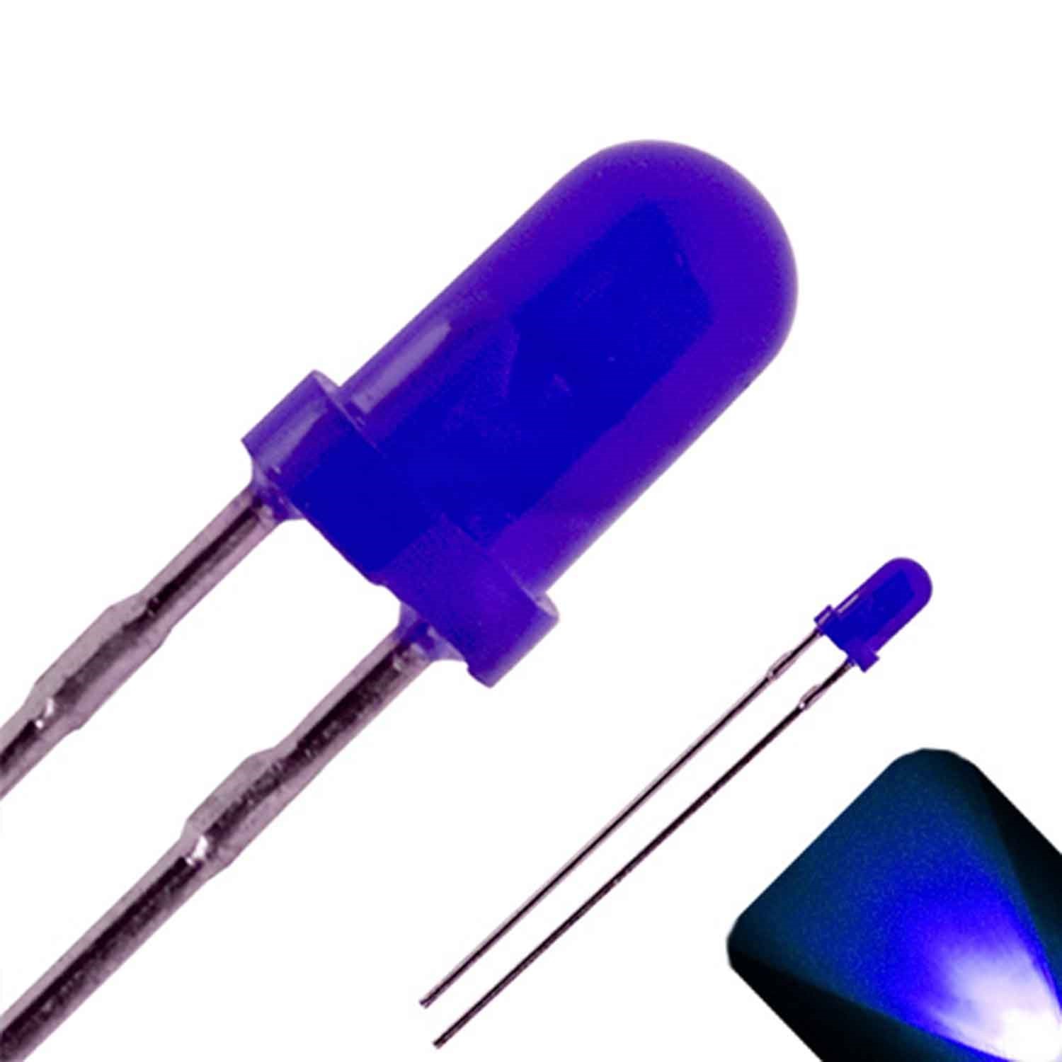 10 x LED 3mm Blue Diffused Ultra Bright Round Top LEDs Light Lamp RC Car Truck