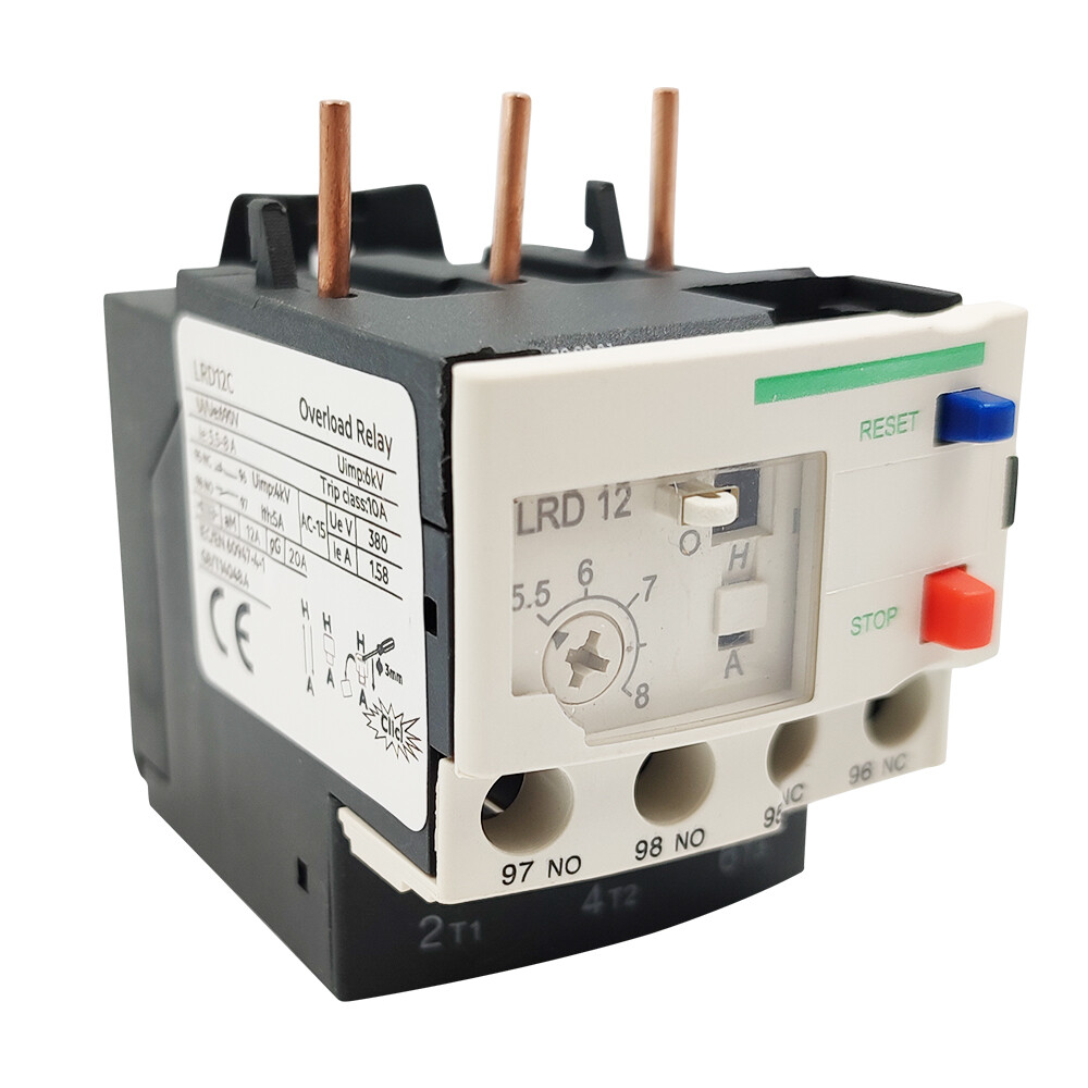TeSys LRD12 Thermal Overload relay 5.5-8A fit for Schneider contactor LC1D09-38
