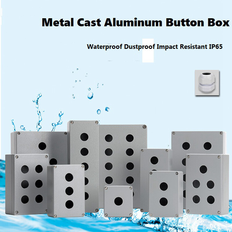 22mmMetal Cast Aluminum Button Box Waterproof Junction Box Waterproof Box Switch