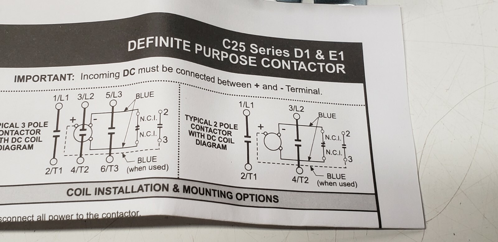 Eaton Cutler-Hammer C25DNJ340B 3 Pole 40 Amp 208 240V AC Contactor C25DNJ340