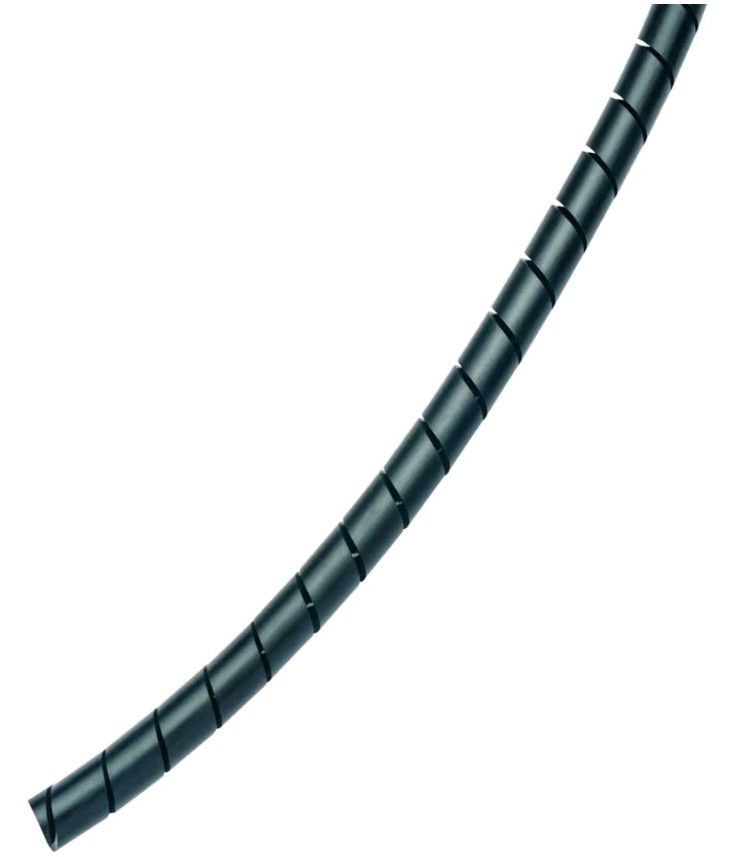 100′ of Panduit T50F-C0 Weather Resistant Polyethylene Black Spiral Wrap 1/2″