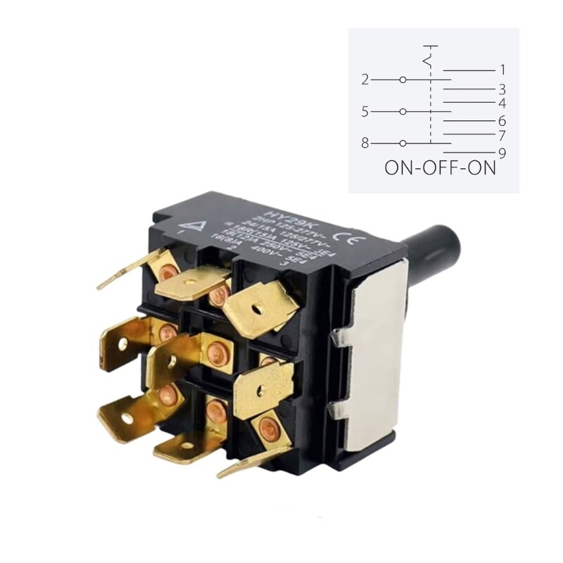 Safe Use 3 Position 9 Legged Button Switches for Residential Electrical Needs