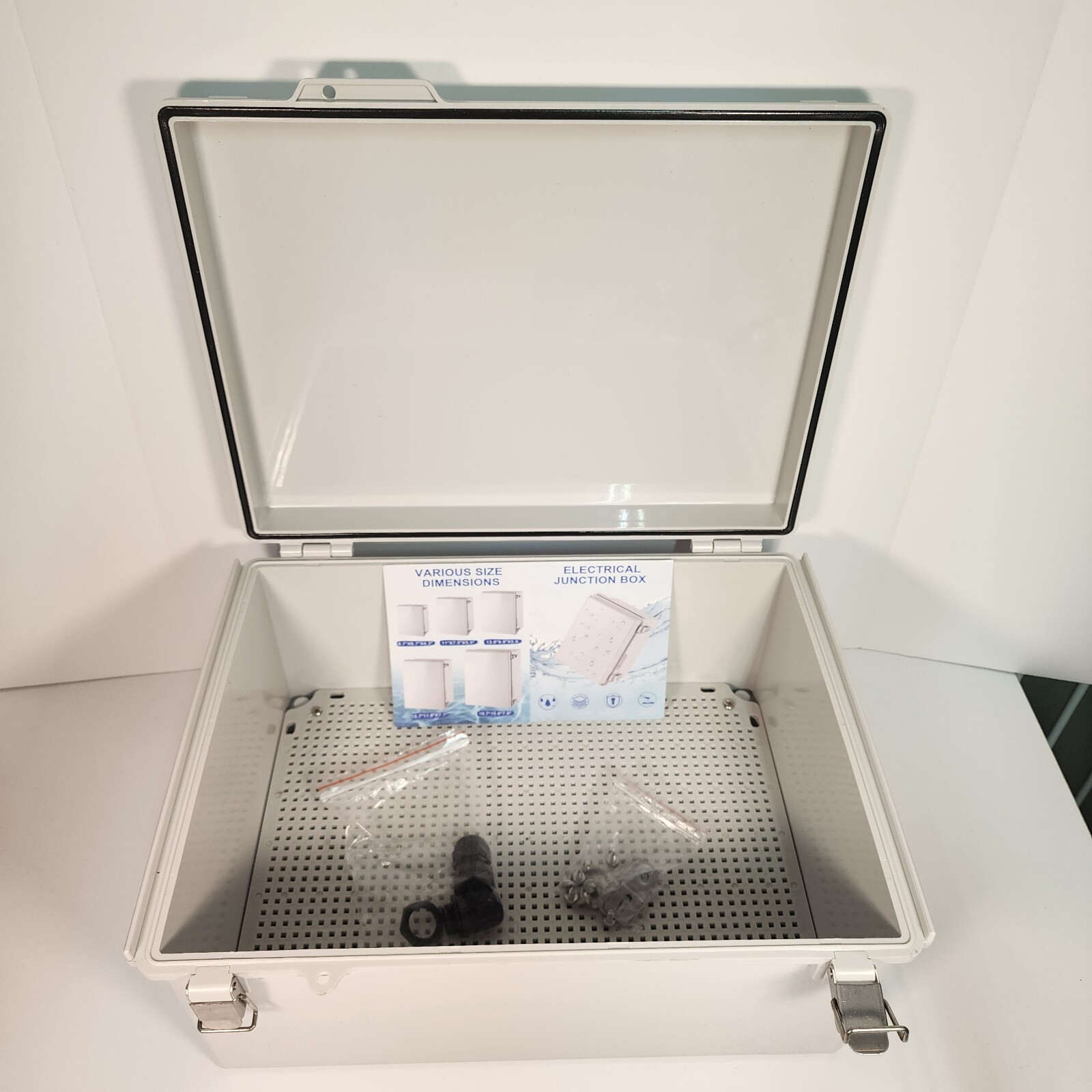 NEW Off-White, 19.7″x15.7″x7.9″ Waterproof Electrical Junction Box Cover