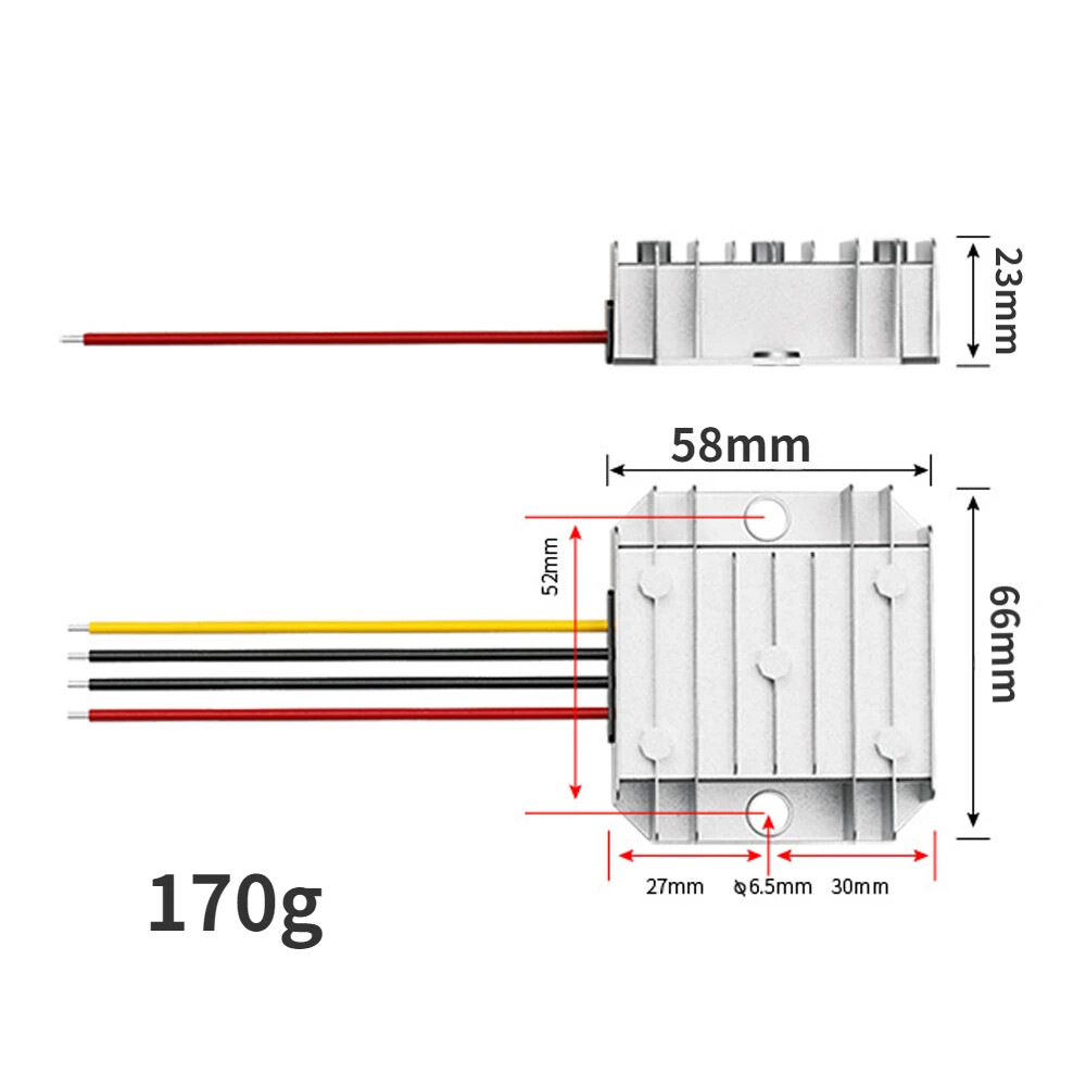 DC Buck Converter 60V 72V 84V 96V to 12V 15A 20A Step Down Power Regulator Boat