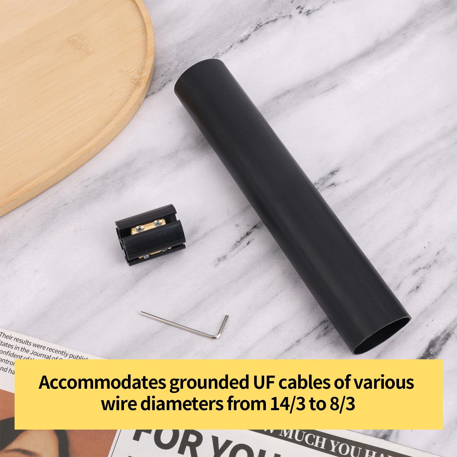 Underground Wire Splicing Kit Connectors Heat Shrink 14/3 to 8/3 2 Sets