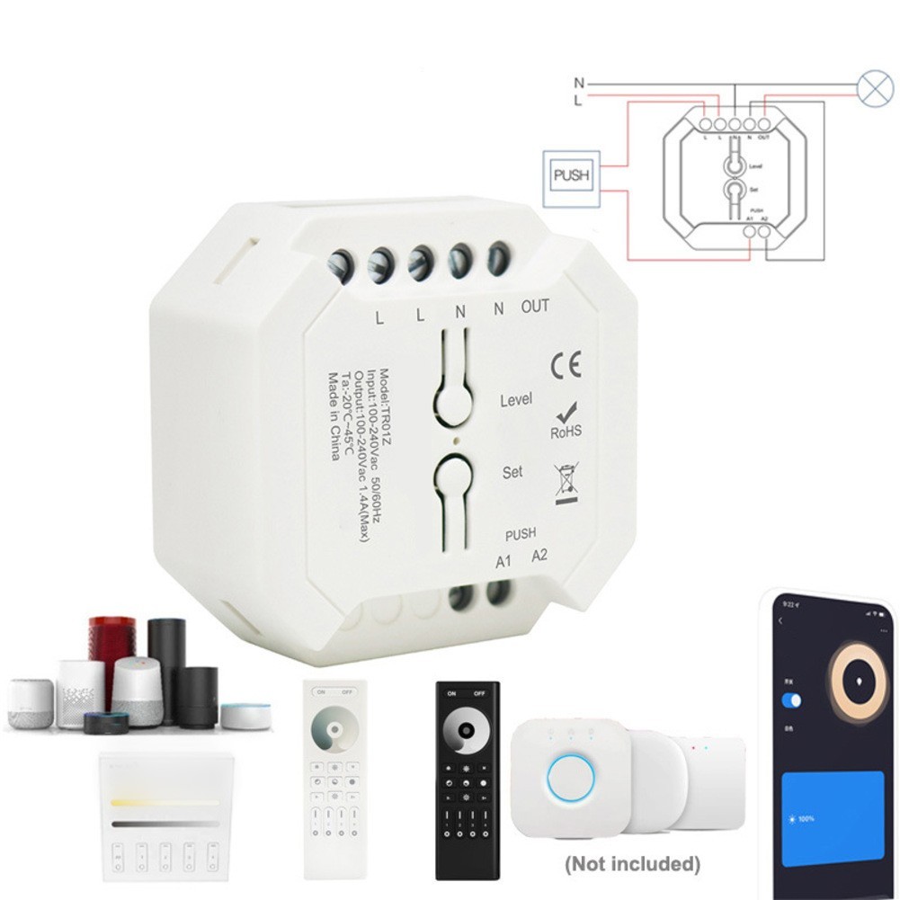 LED Driver AC Triac Dimmer V0 Fire-resistant Housing Automatic Recovery