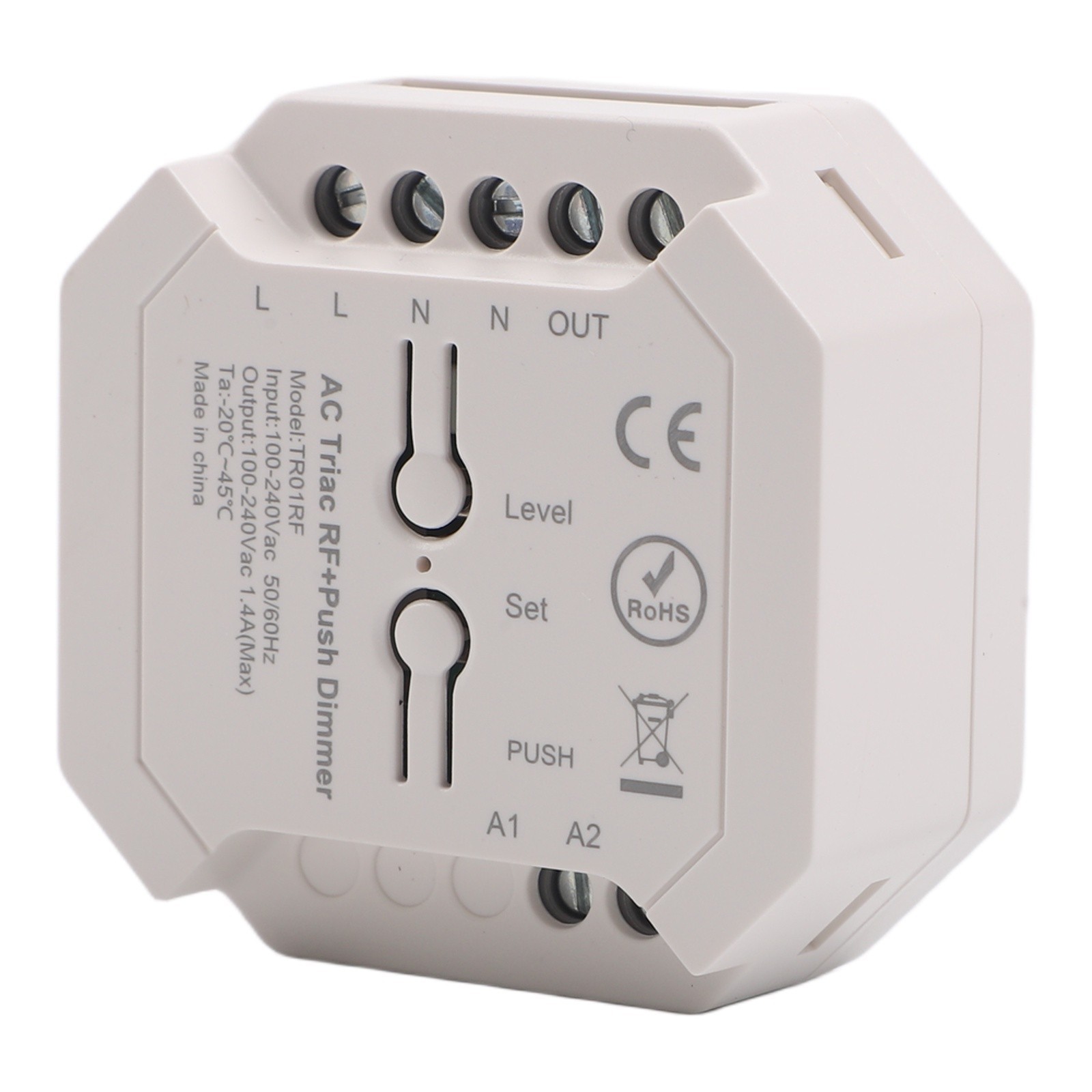 LED Driver AC Triac Dimmer V0 Fire-resistant Housing Automatic Recovery