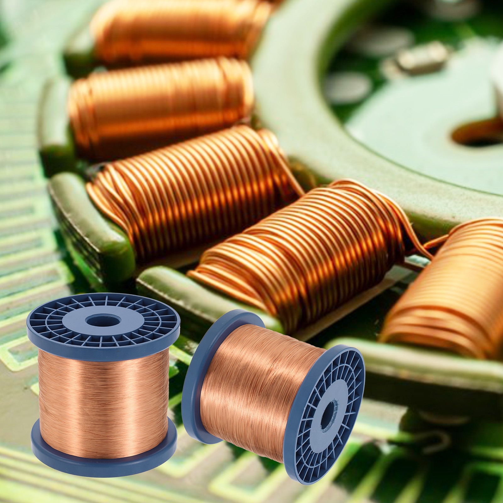 32 AWG Magnet Wire, 32 Gauge 48 oz Enameled Copper Wire, 155C(311F) Copper Color
