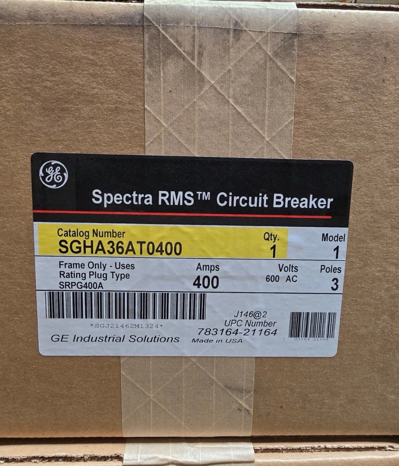 GE SGHA36AT0400 Circuit Breaker – FREE 2 DAY AIR