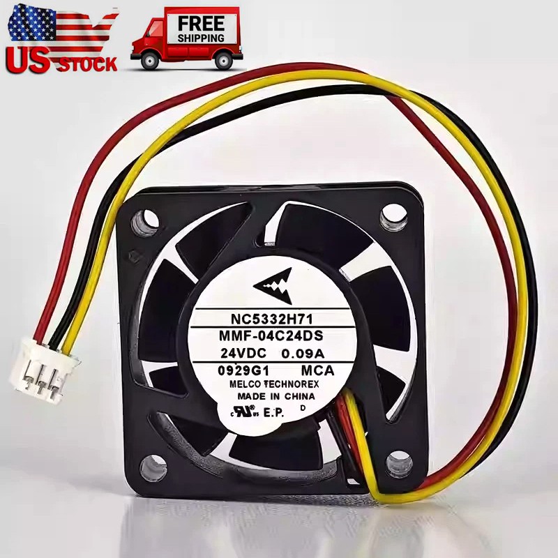 For Mitsubishi NC5332H71 MMF-04C24DS-MCA DC24V 0.09A 3-Pin Inverter Cooling Fan