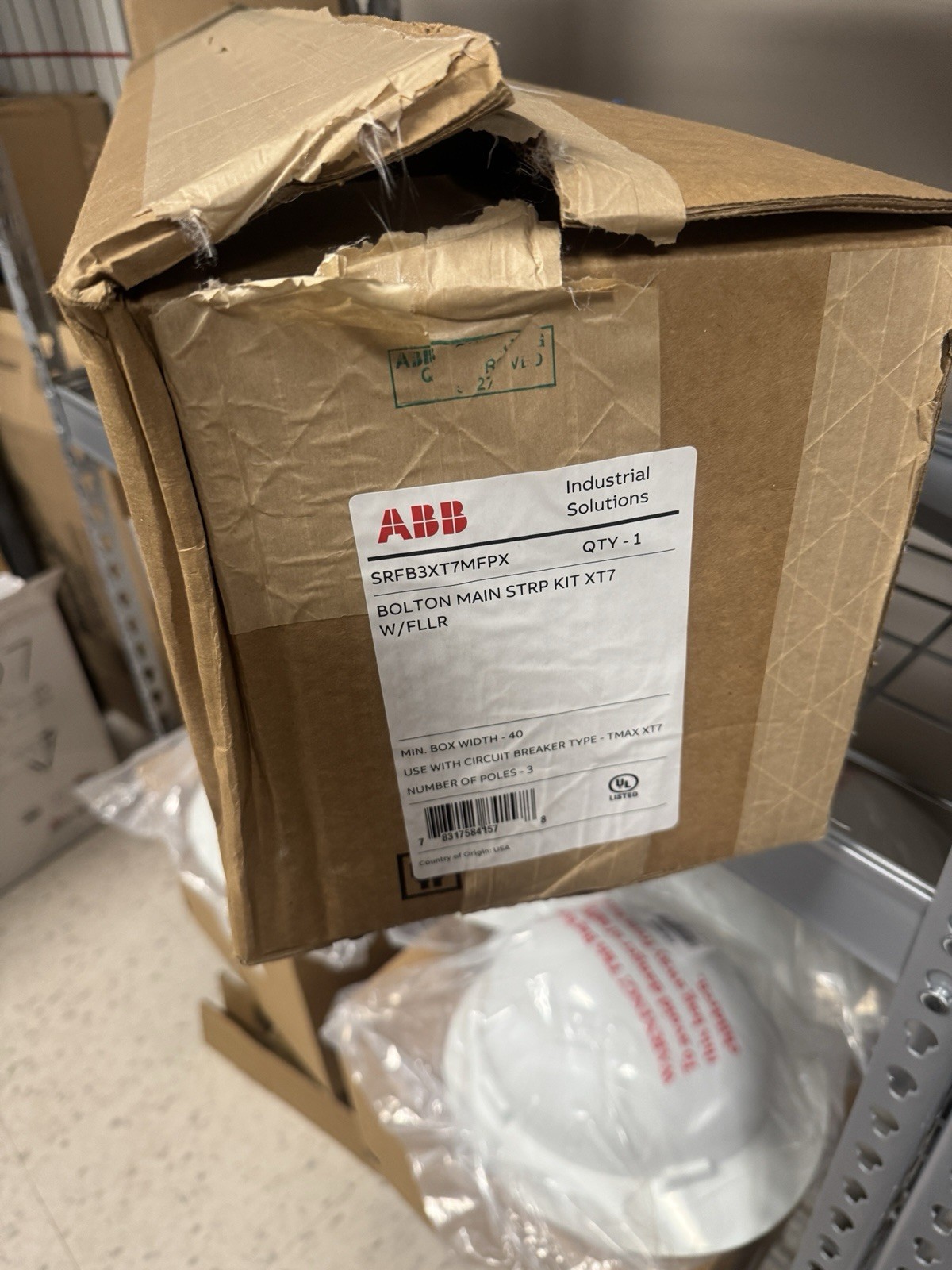 NEW ABB SRFB3XT7MFPX BOLT ON MAIN STRAP KIT XT7