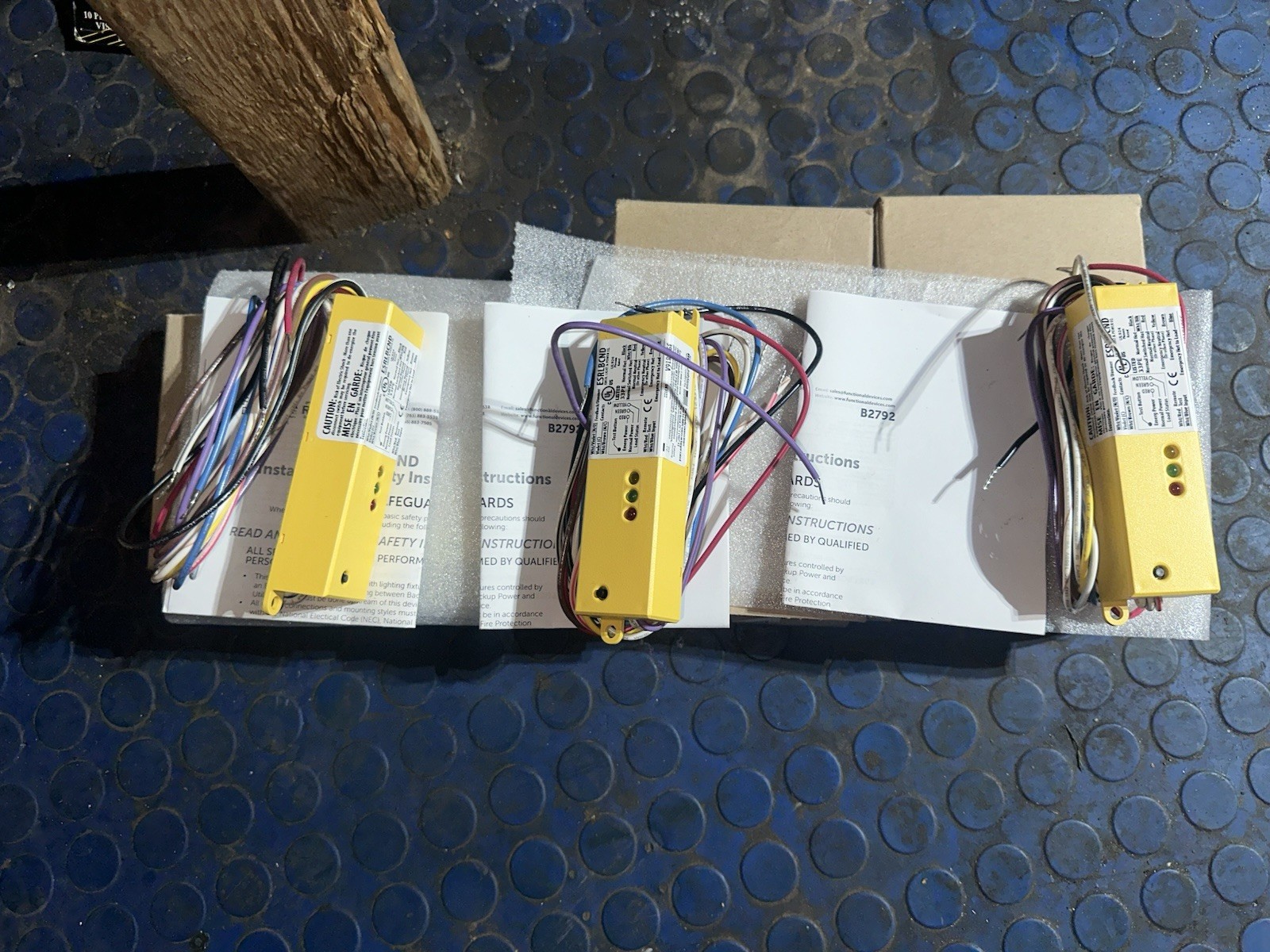 Lot Of 3 ESRN UL924 Emergency Lighting Relay 120-277 Vac / 5 AMP SPST