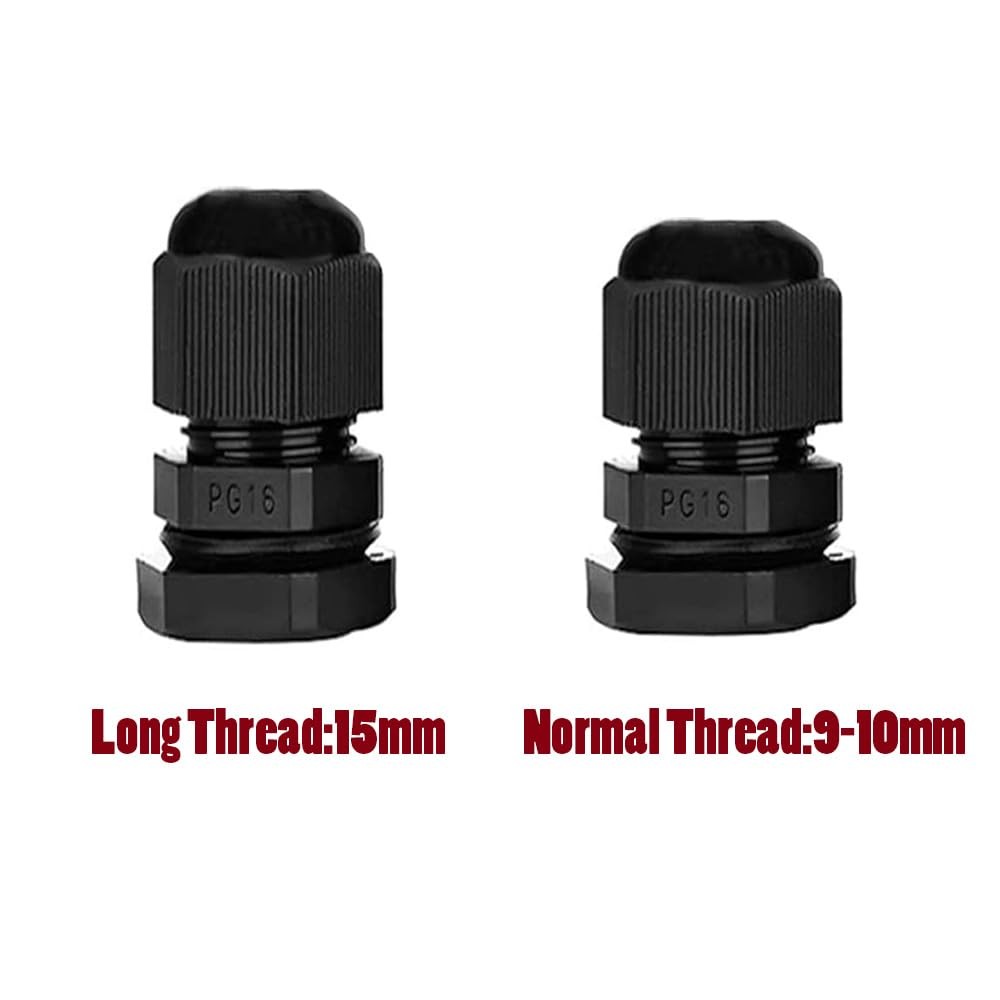 Long Thread Nylon Cable Gland Waterproof Adjustable 3-13mm Cable Connectors PG7