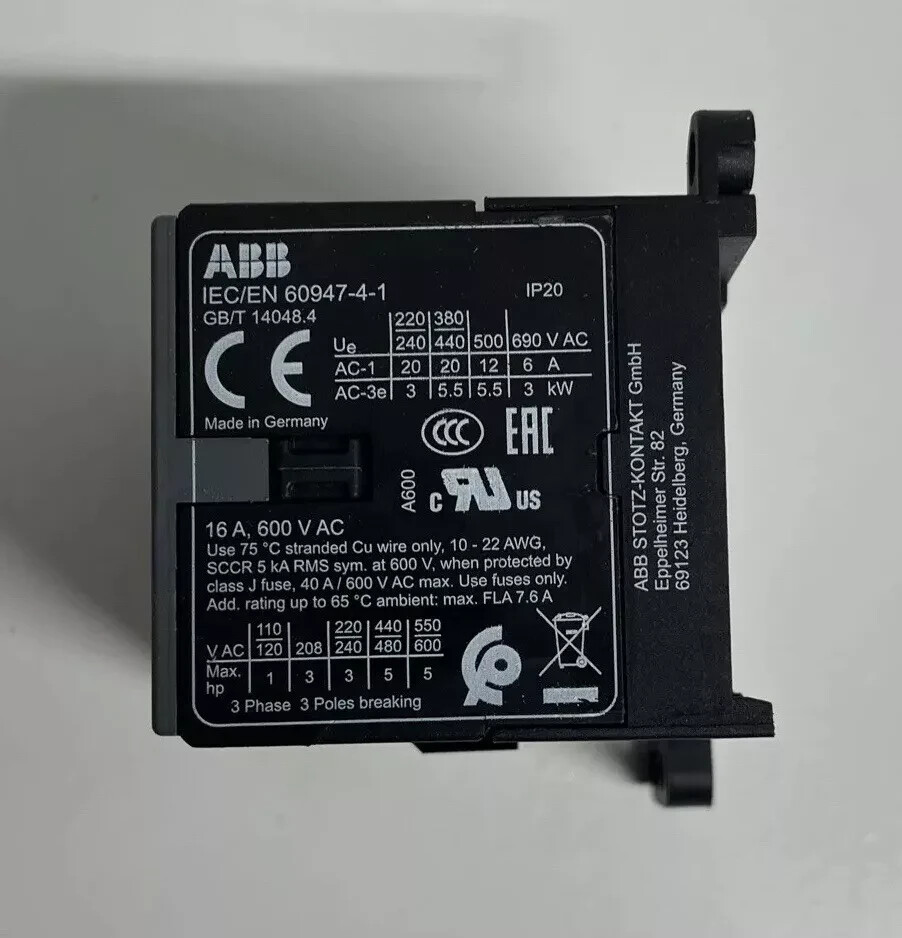 1PC new IEC/EN 60947-4-1 ABB contactor USA Seller