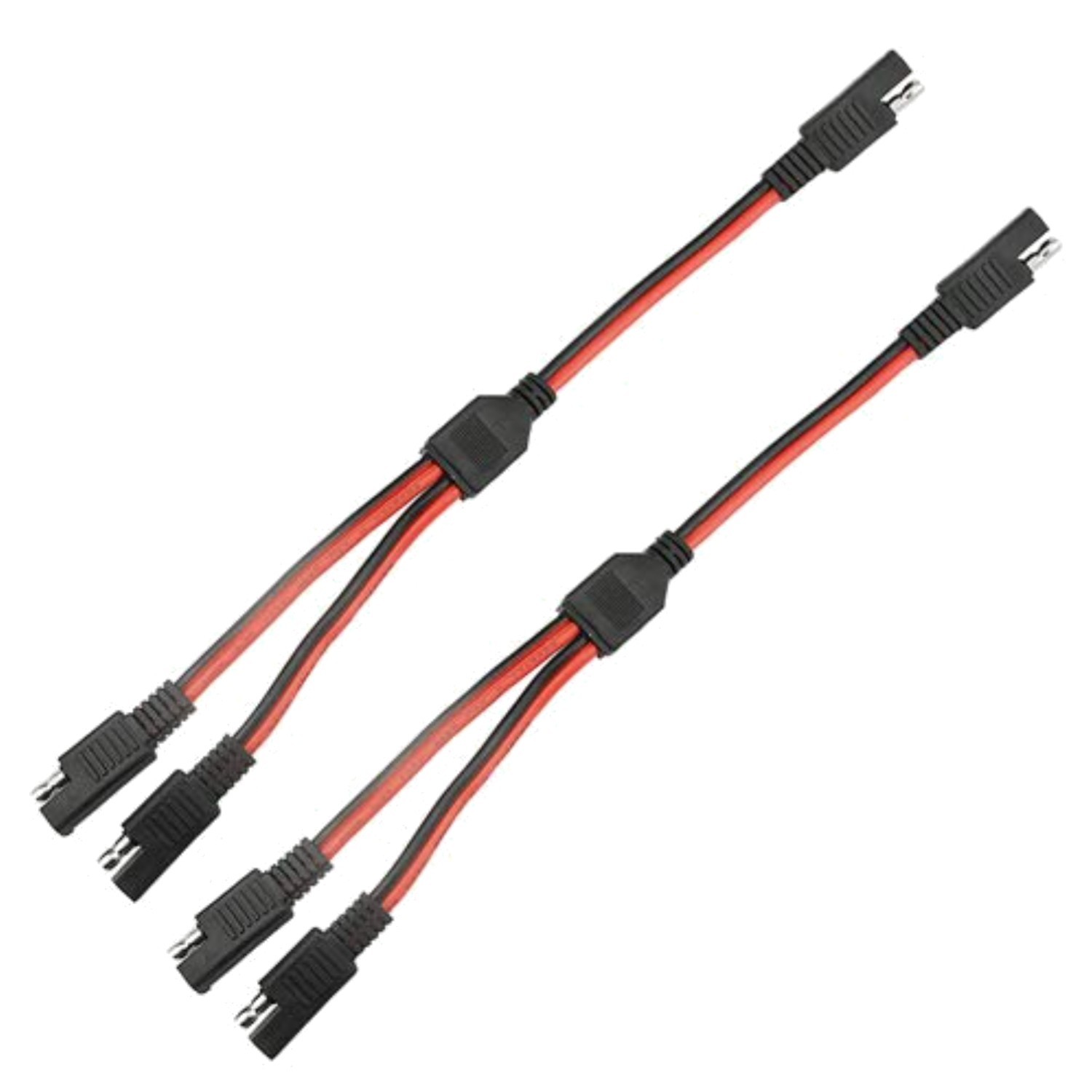 SAE Y Splitter 1 to 2 Connector 14AWG Quick Disconnect Extension Cable