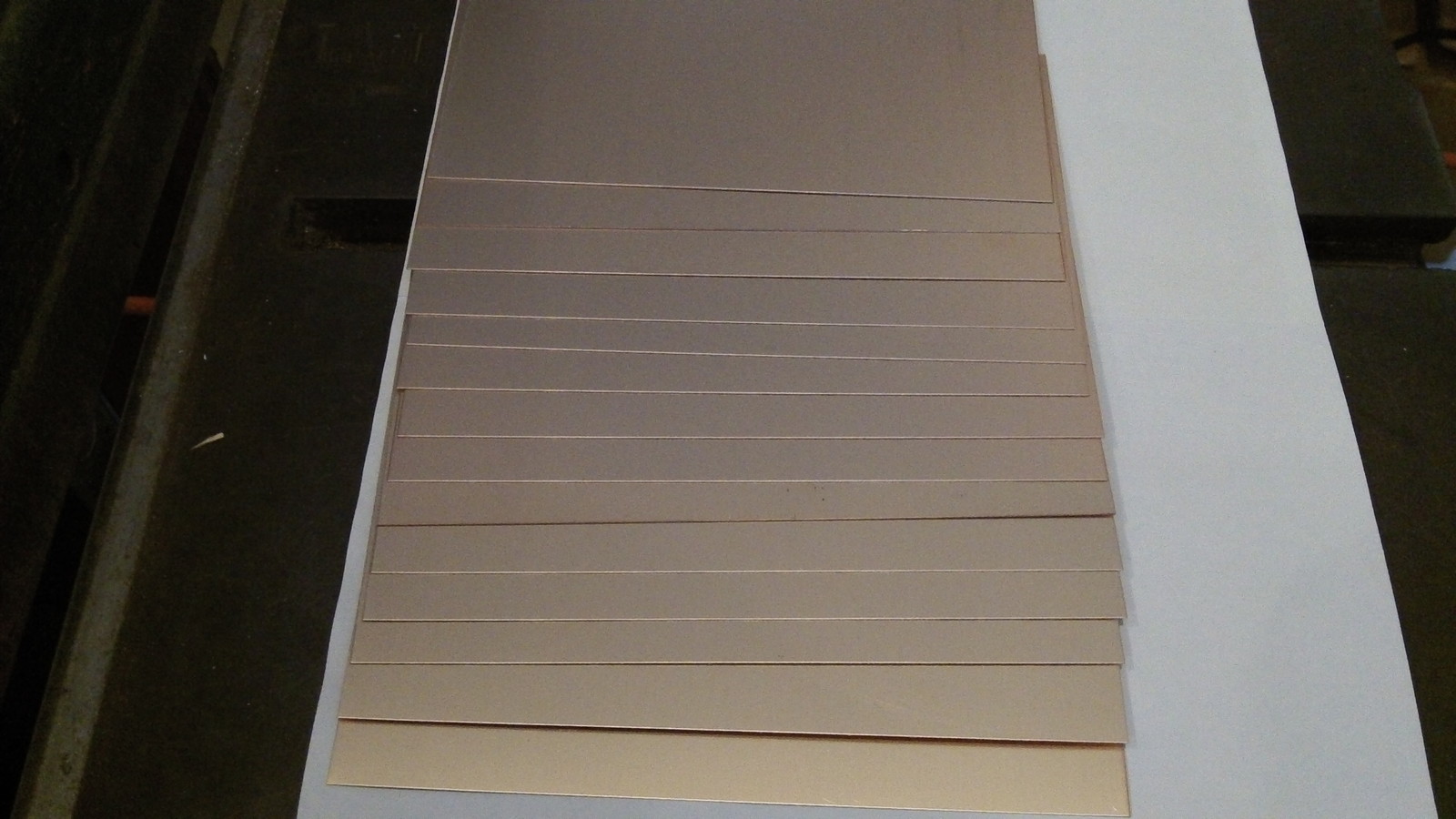 12 pcs Double Sided Copper Clad Circuit Board Laminate FR-4 .030, 3 x 4, 1 oz.