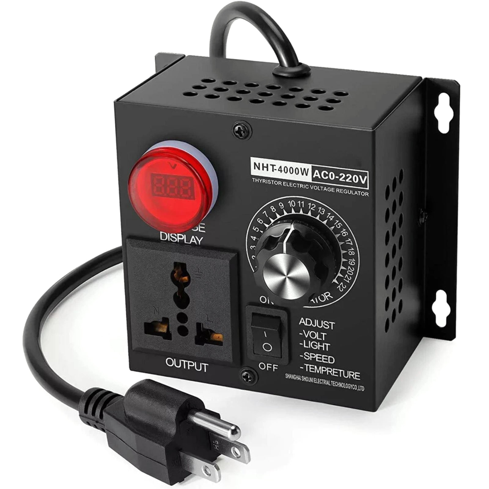 4000W New 11.5*10*6cm Electronic Voltage Regulator Fan Speed Controller