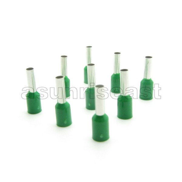 1000× Green 22AWG Cable Pre-Insulated Ferrules Terminal Wiring Connectors E0508