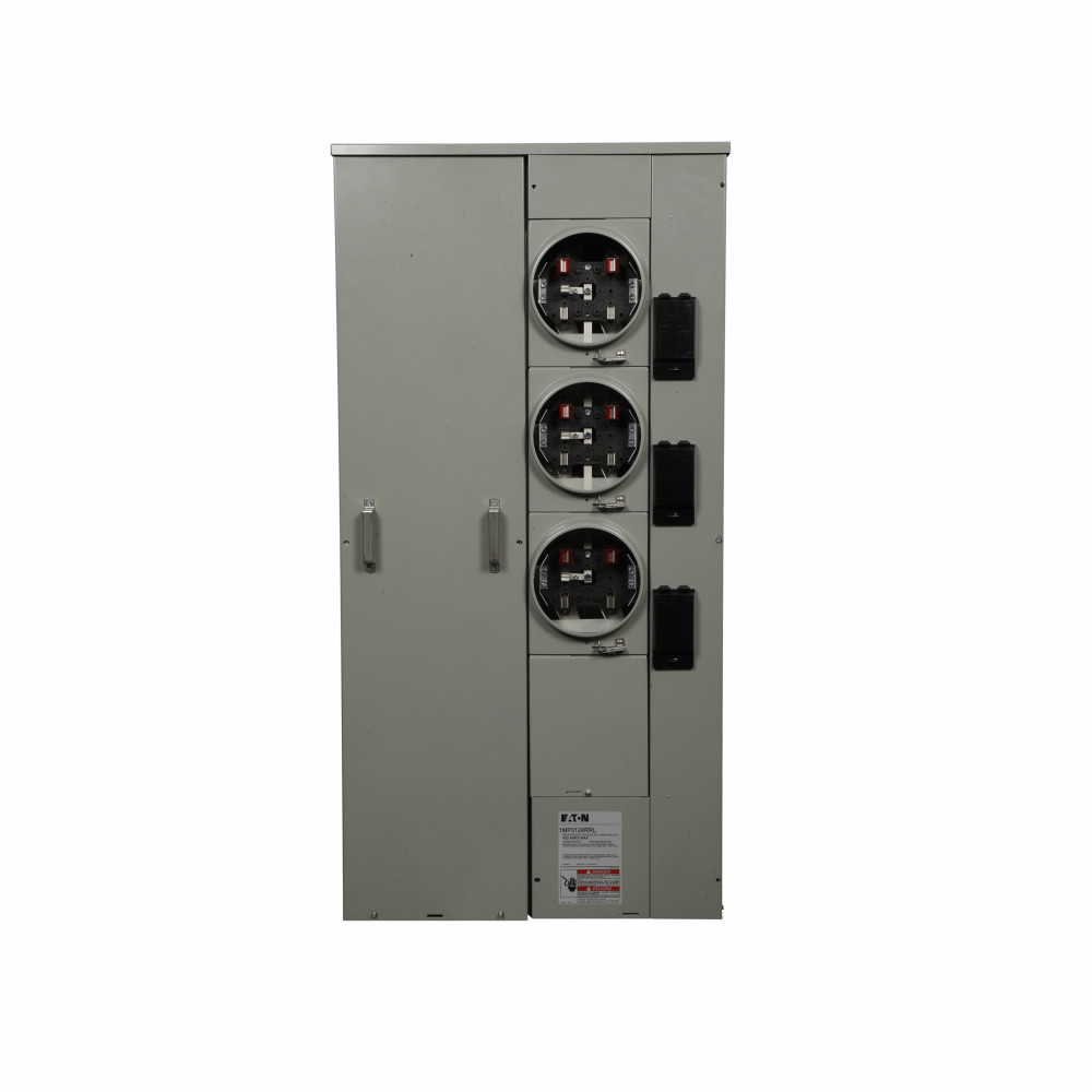 Eaton 1MP3124RRL 400 Amp 1-Phase 3-Wire 3-Socket Aluminum Ringless Meter Pack