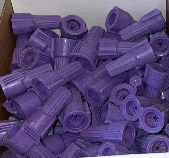 Ideal 50pcs Al/Cu Wire Connectors Aluminum to Copper – Purple