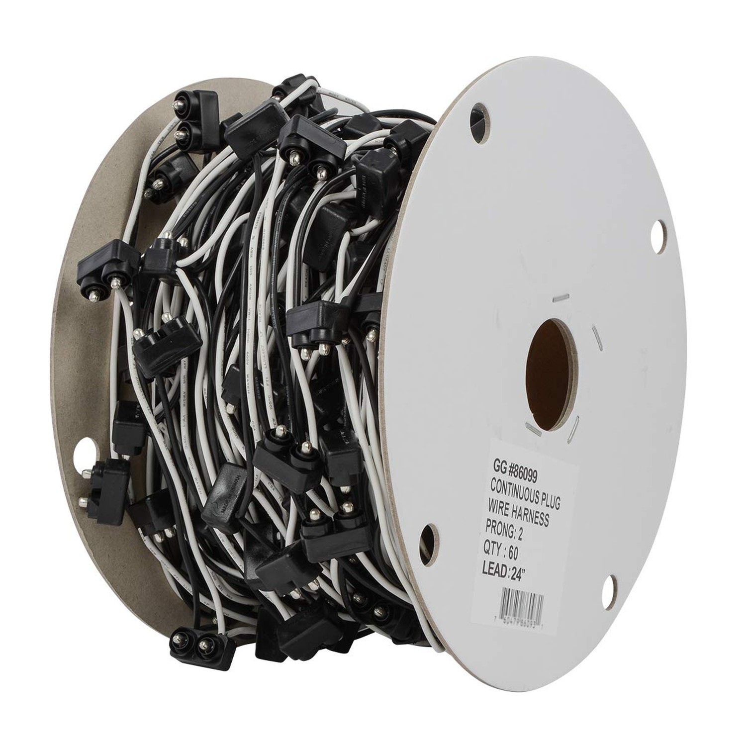 GG Grand General 86099 2 Prong Continuous Wire Harness, 24 Inches, 60 Plugs p…