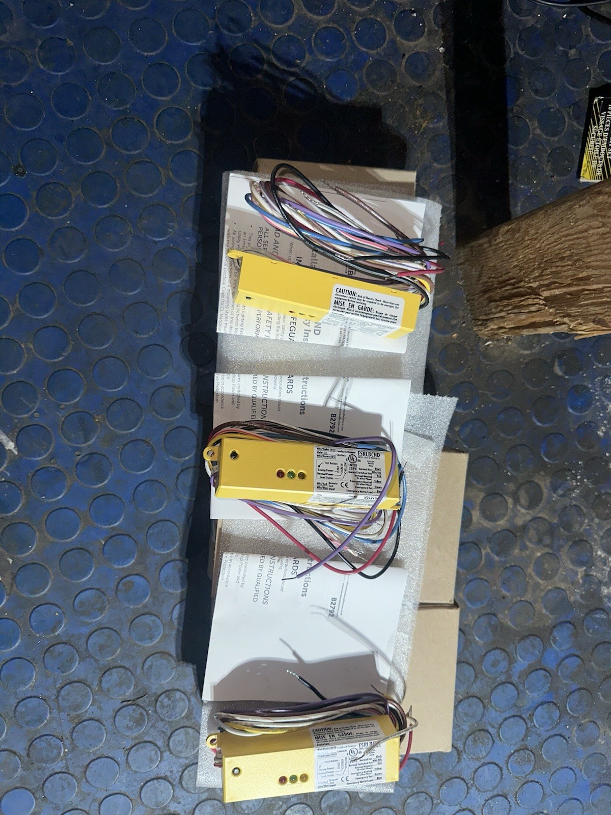 Lot Of 3 ESRN UL924 Emergency Lighting Relay 120-277 Vac / 5 AMP SPST