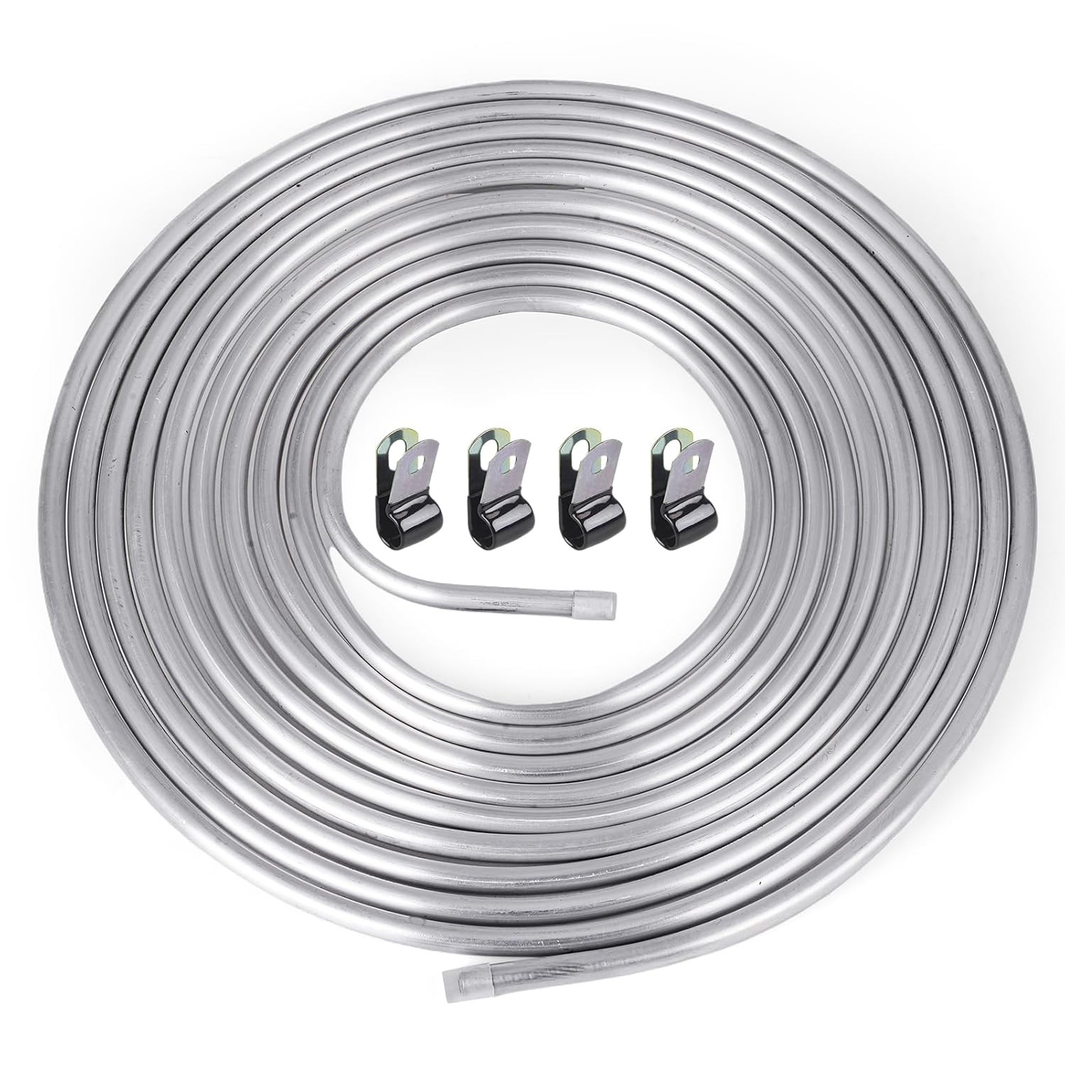 3/8″ OD Aluminum 0.039″ Hard Fuel Line 25ft Aluminum Tubing Tube