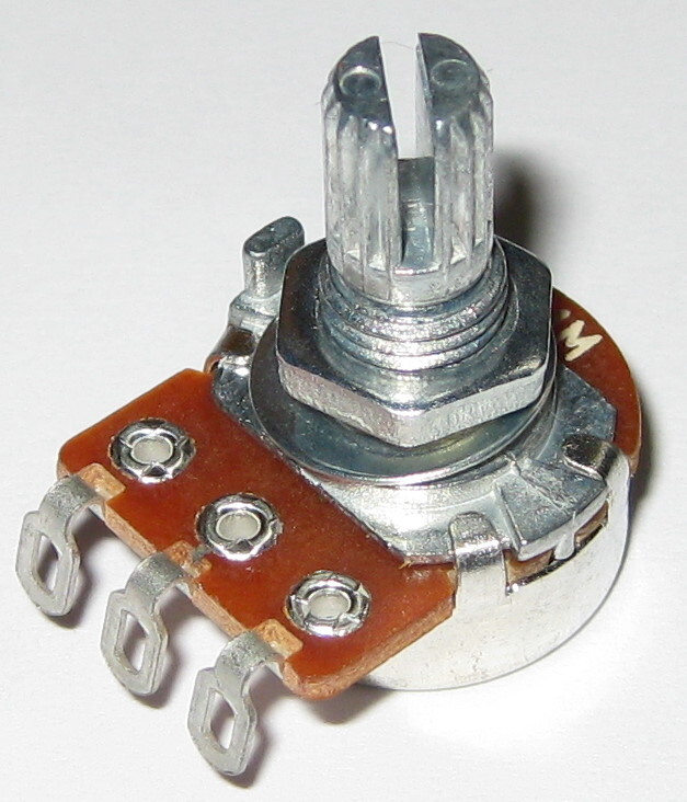 Linear (B) Taper 1M Ohm Potentiometer – 6mm (1/4″) Shaft – 1/8 Watt 1000000 Ohm