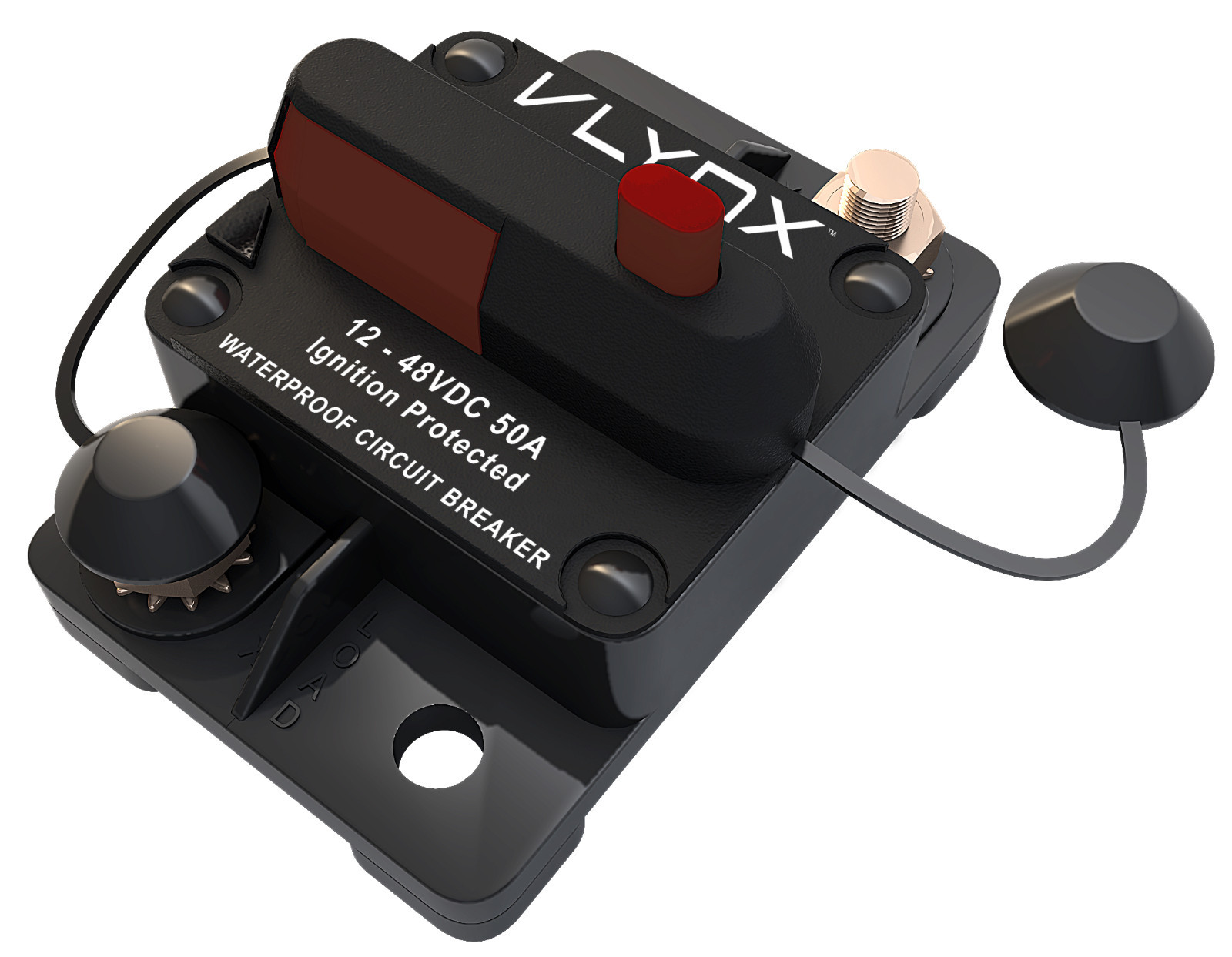 VLYNX VCB50 36VOLT Circuit Breaker 50A DC WATERPROOF W IGNITION PROTECTION