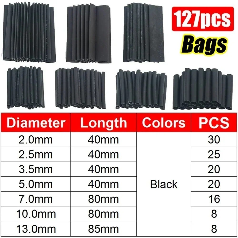 Tubing Thermoresistant Tube Heat Shrink Wrapping Kit Electrical Connection