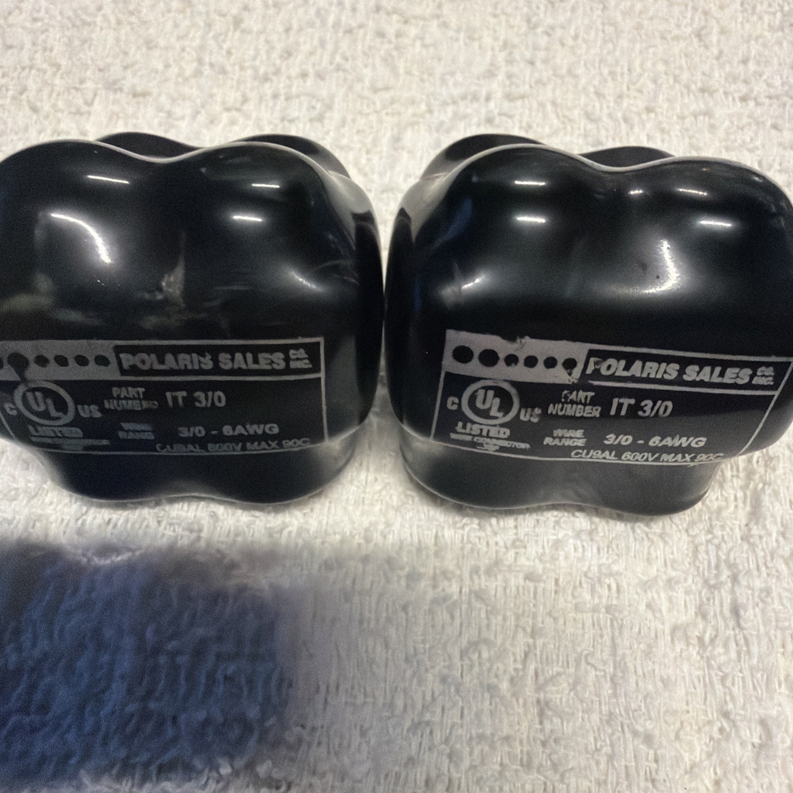 Polaris IT 3/0 Insulated Multi-Tap Wire Connector 3/0-6AWG 600V, Lot Of 2, NOB
